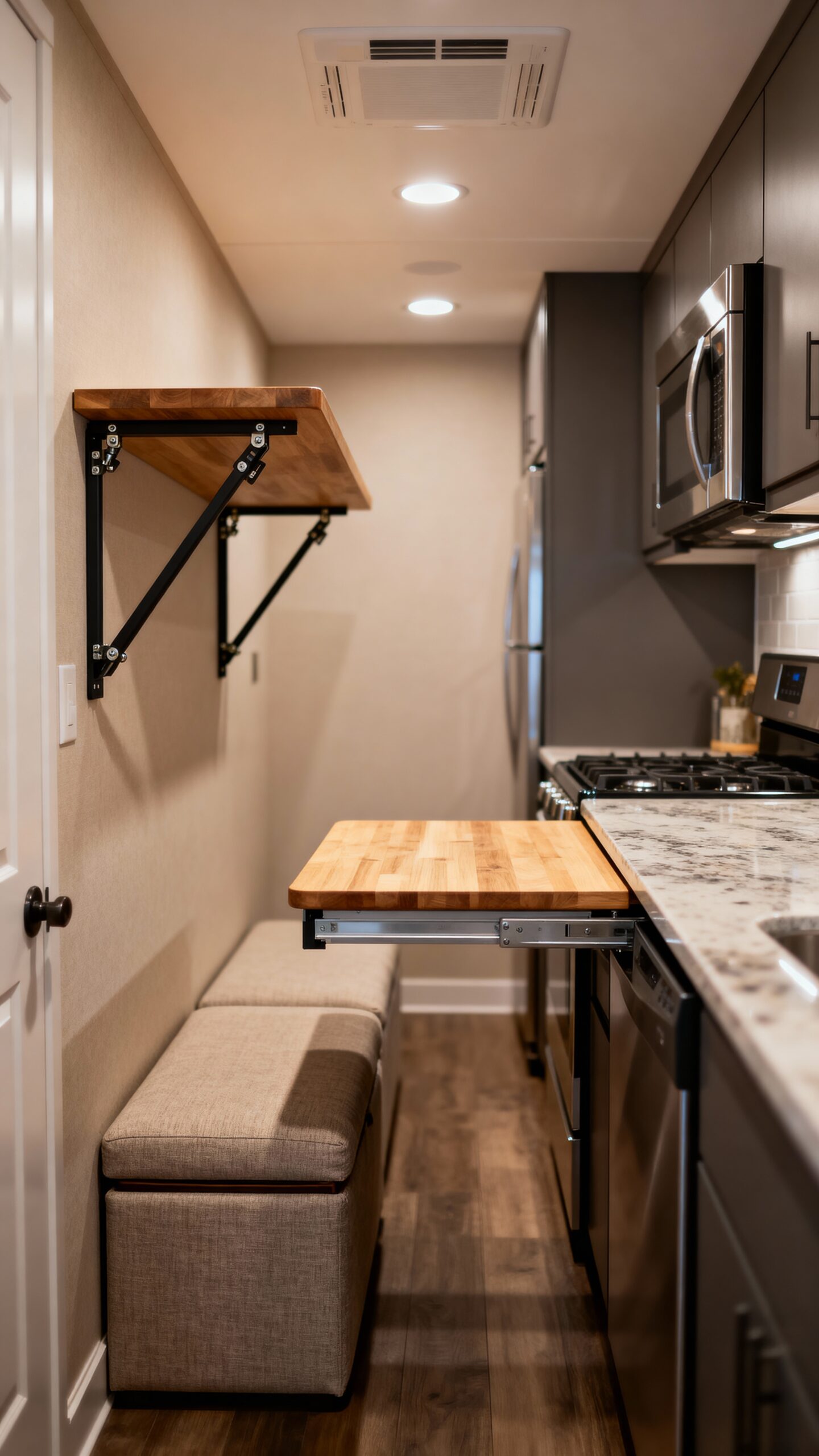 maximize kitchen storage with versatile furniture