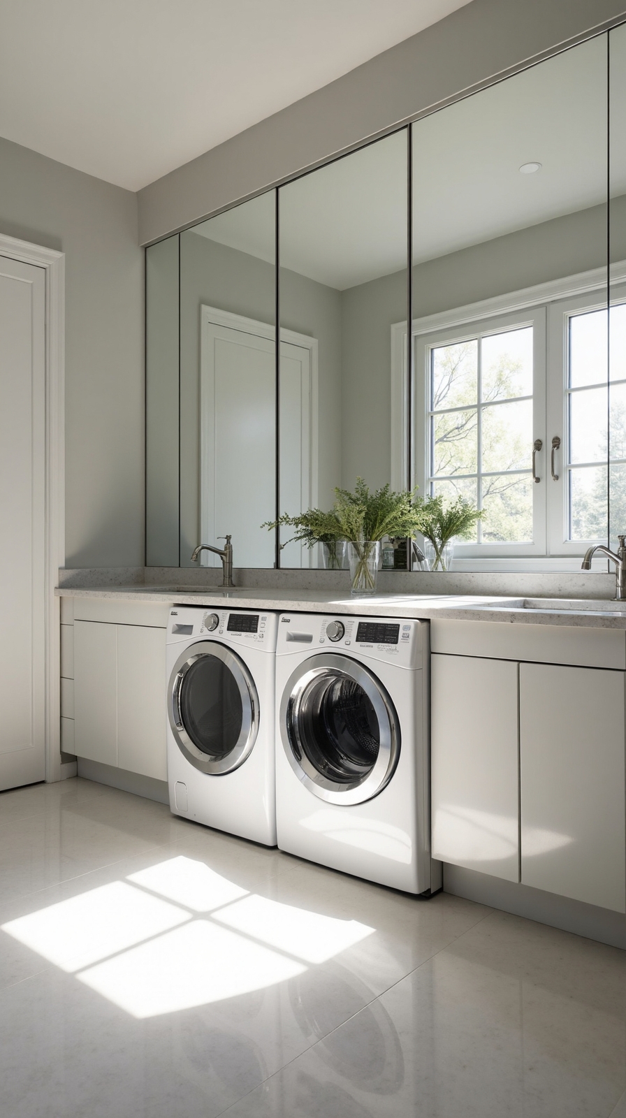 maximize light reflect space transform laundry