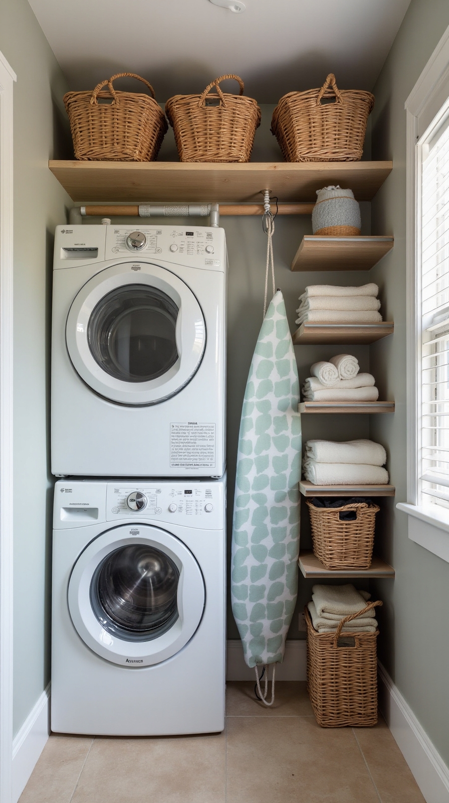 maximize limited laundry space cleverly