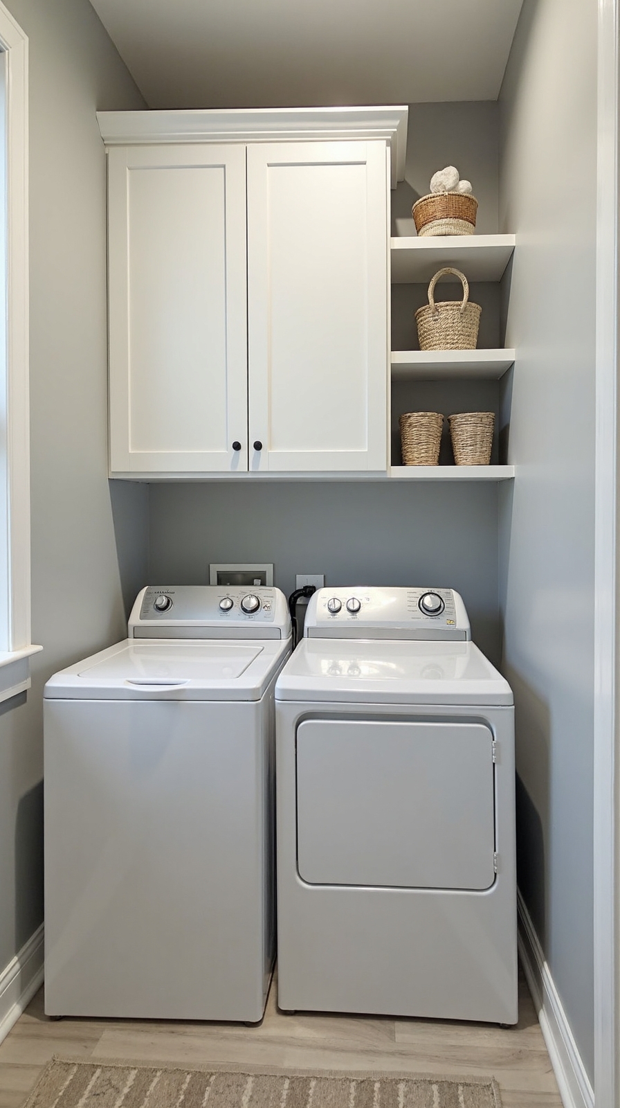 maximize overhead laundry room storage