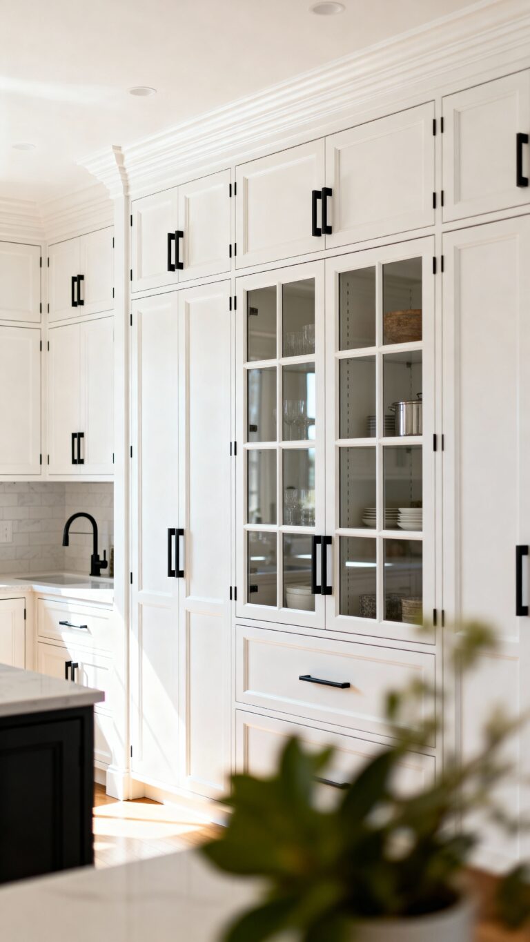 maximize vertical kitchen storage space