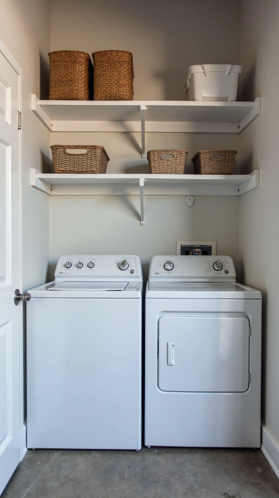 maximize vertical laundry space efficiently