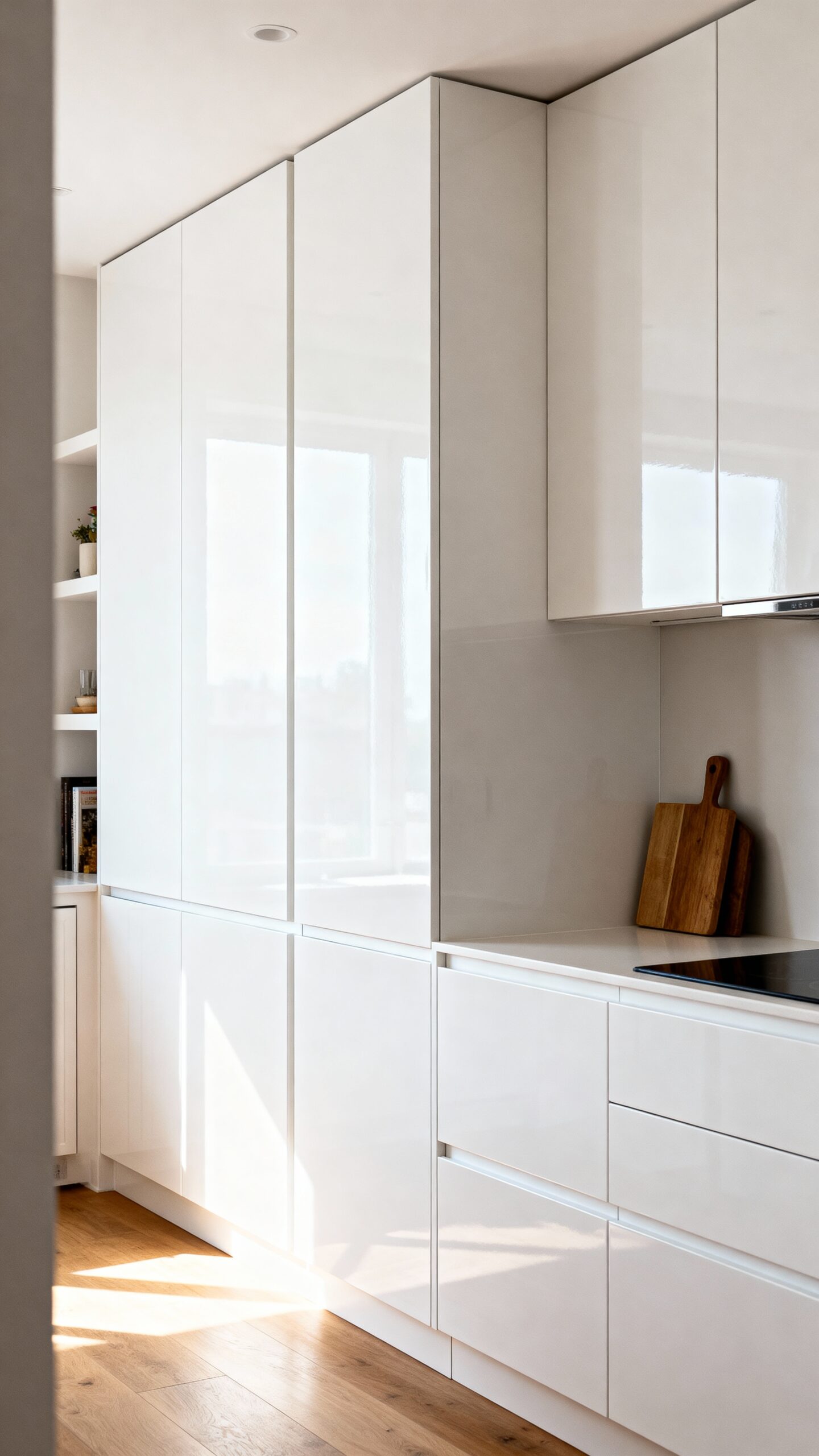 maximize vertical storage enhance open feel