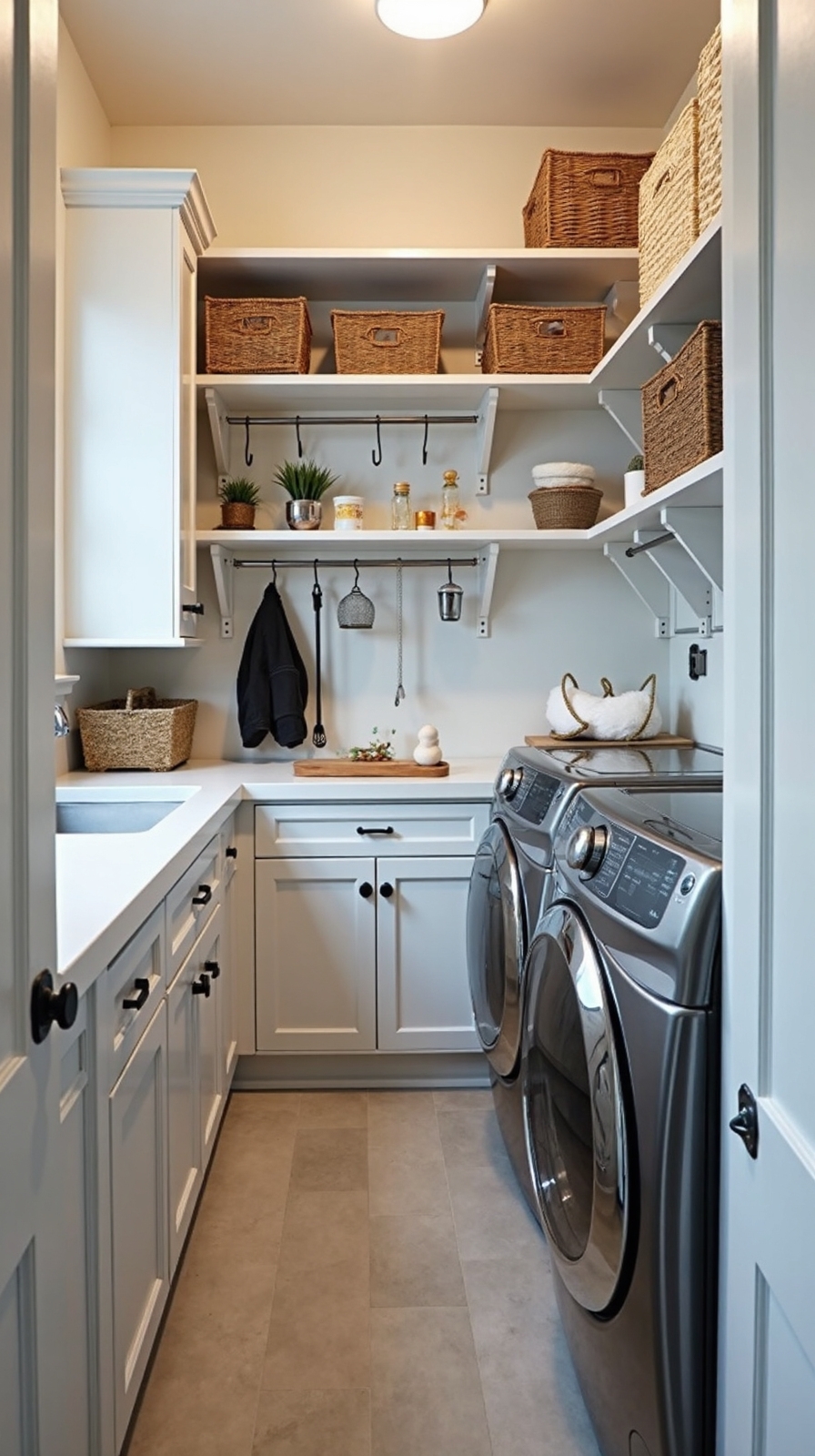 maximize wall space for storage