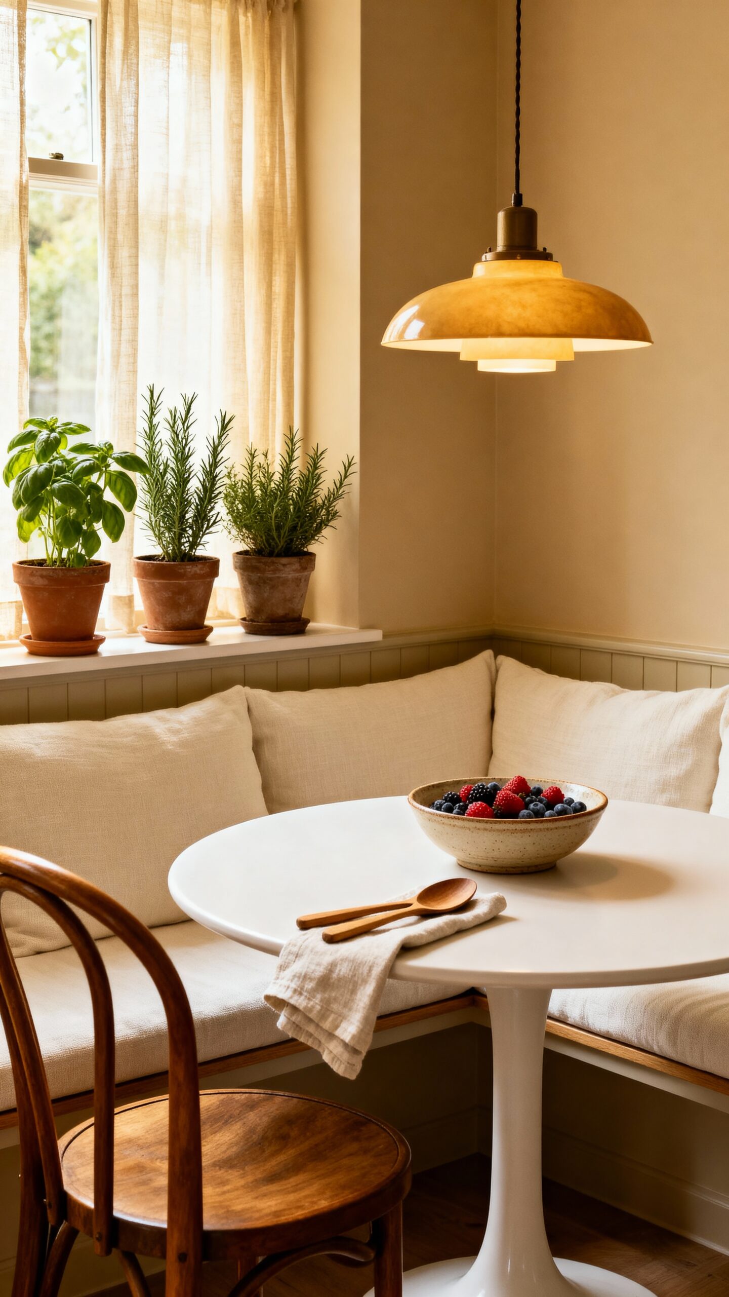 maximized corner breakfast nook seating