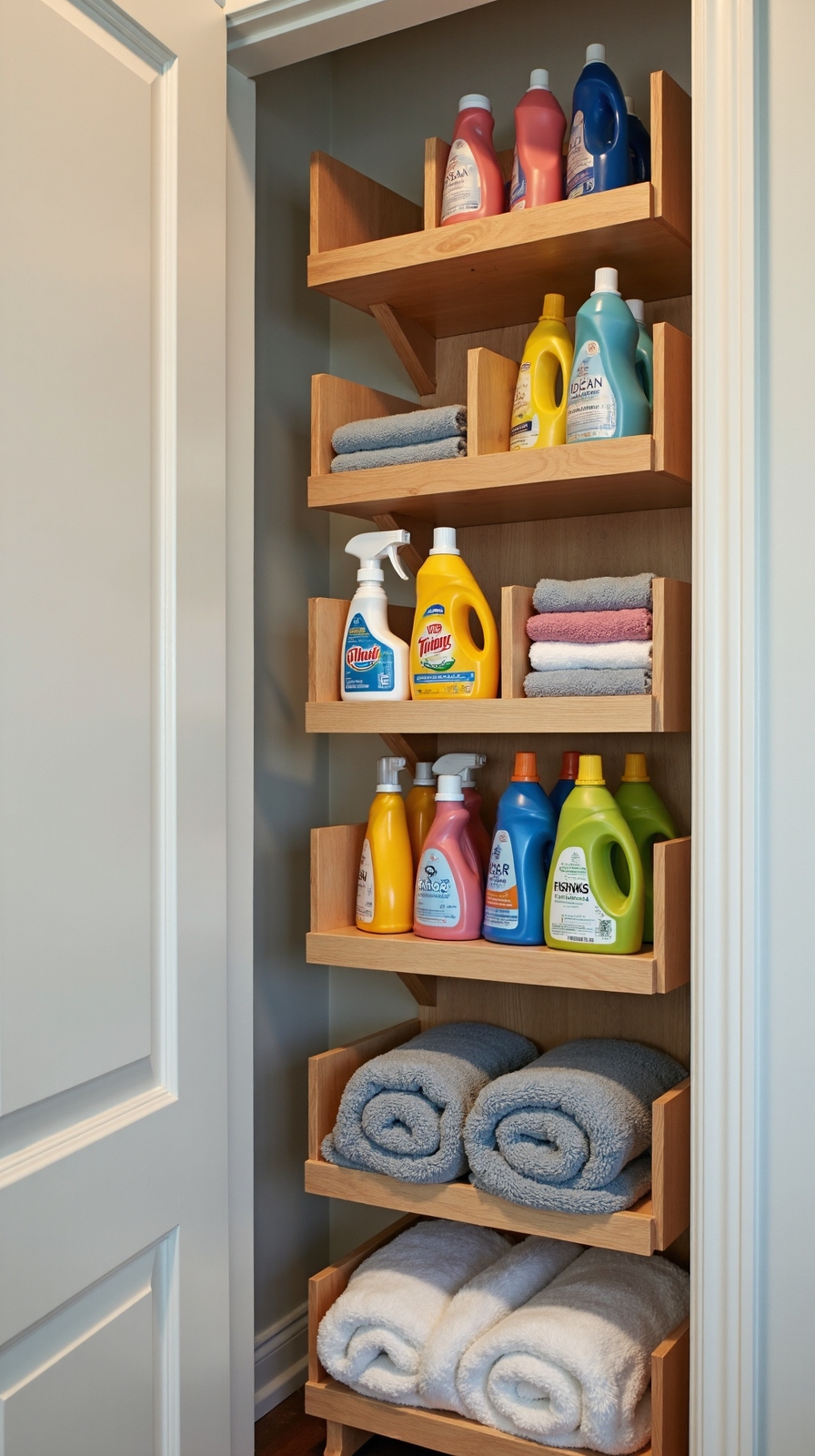 maximized vertical storage for essentials