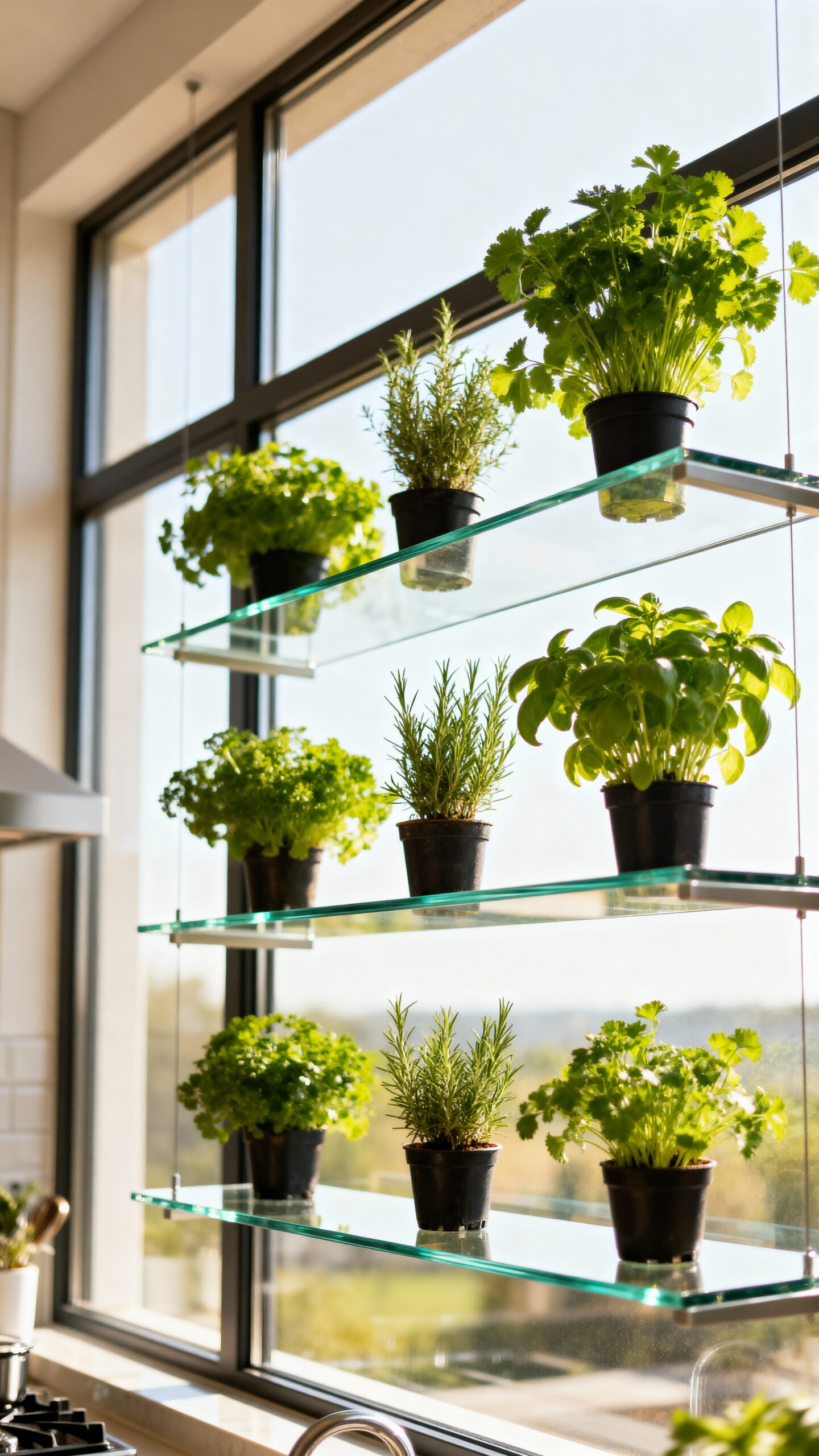 maximizing kitchen herb garden space