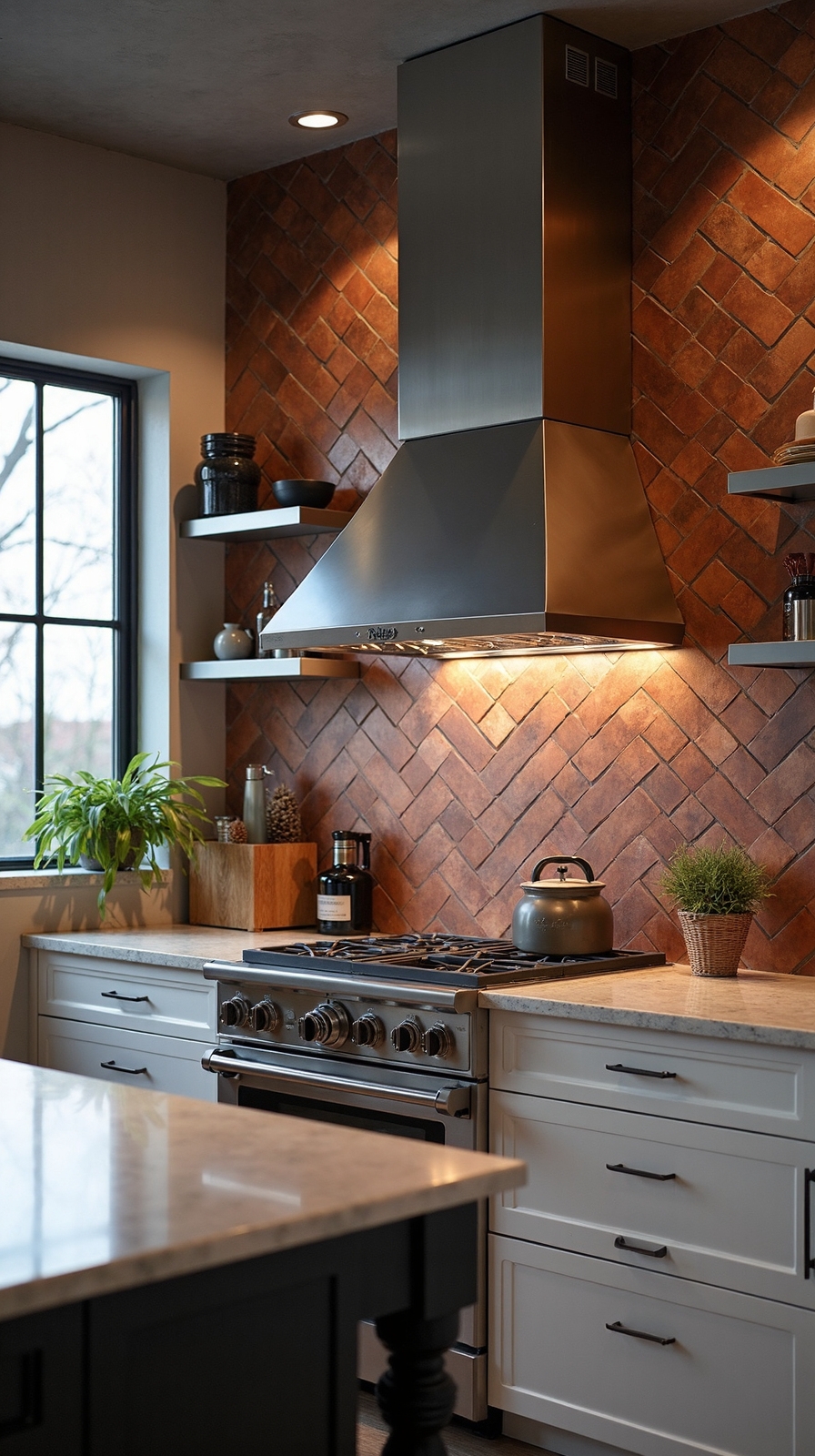 metallic mosaic industrial elegant