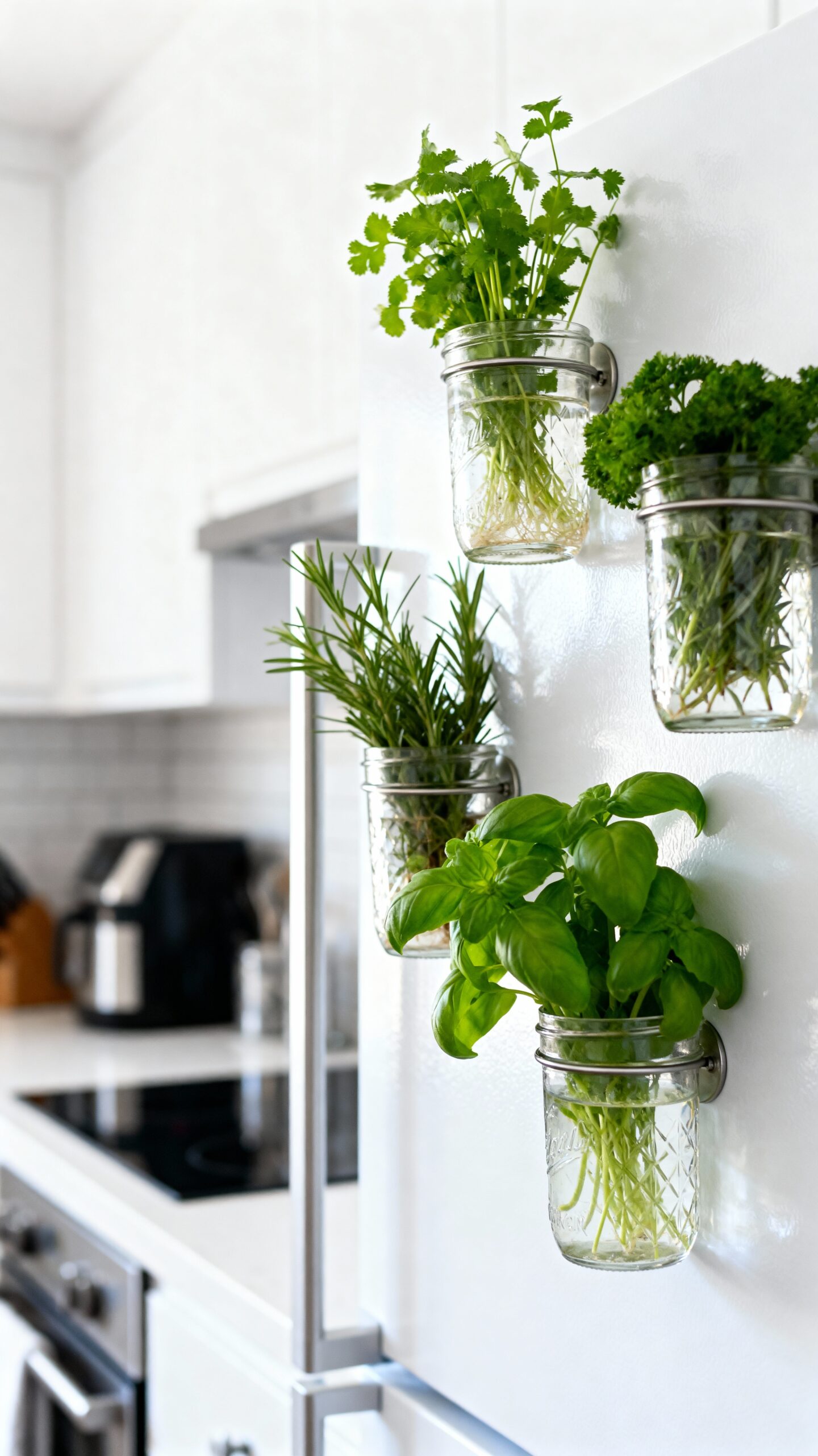 micro garden vertical refrigerator storage solutions