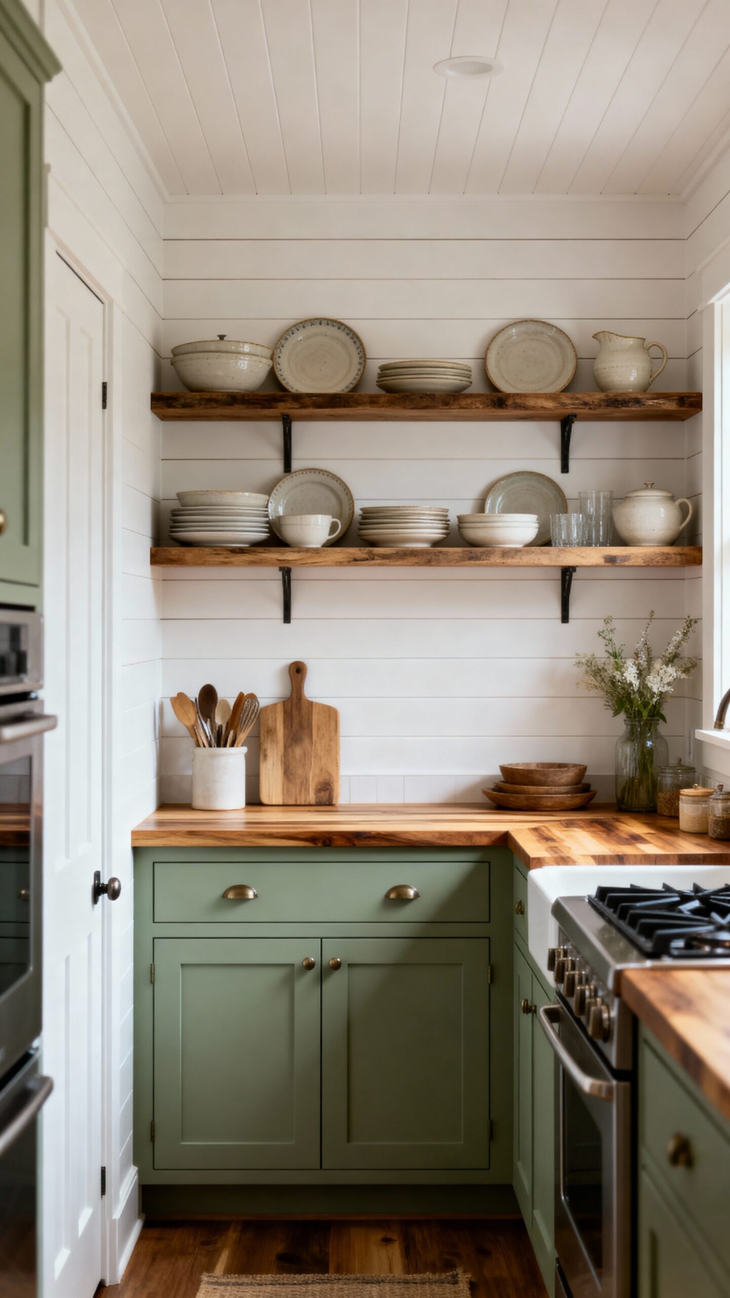 mix open and closed storage