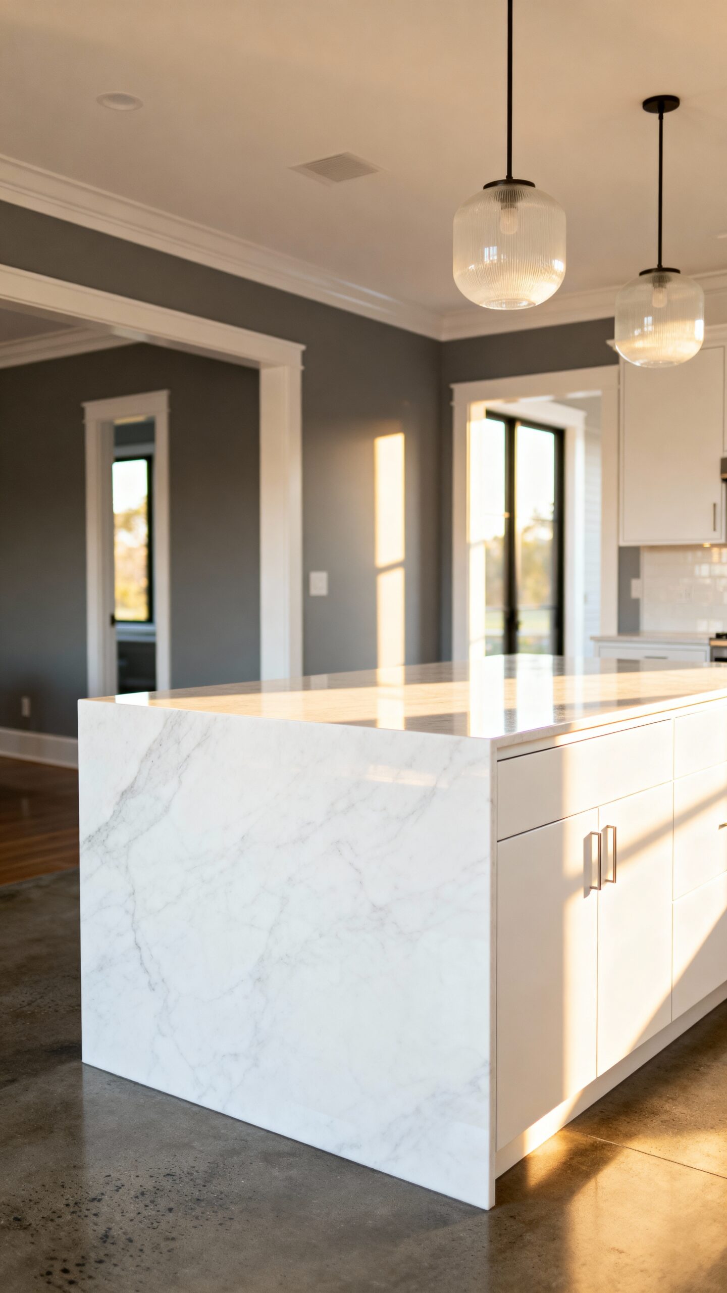 modern minimalist kitchen island