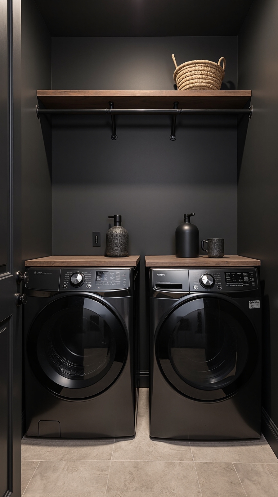 modern sleek dramatic balanced