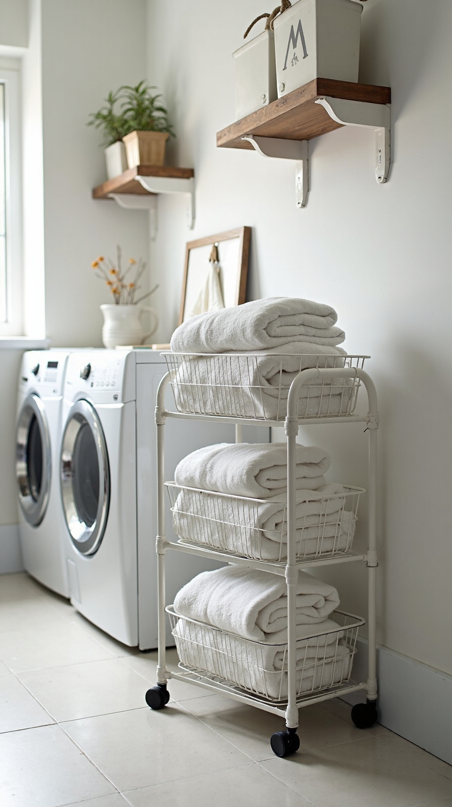 modular mobile customizable laundry organization