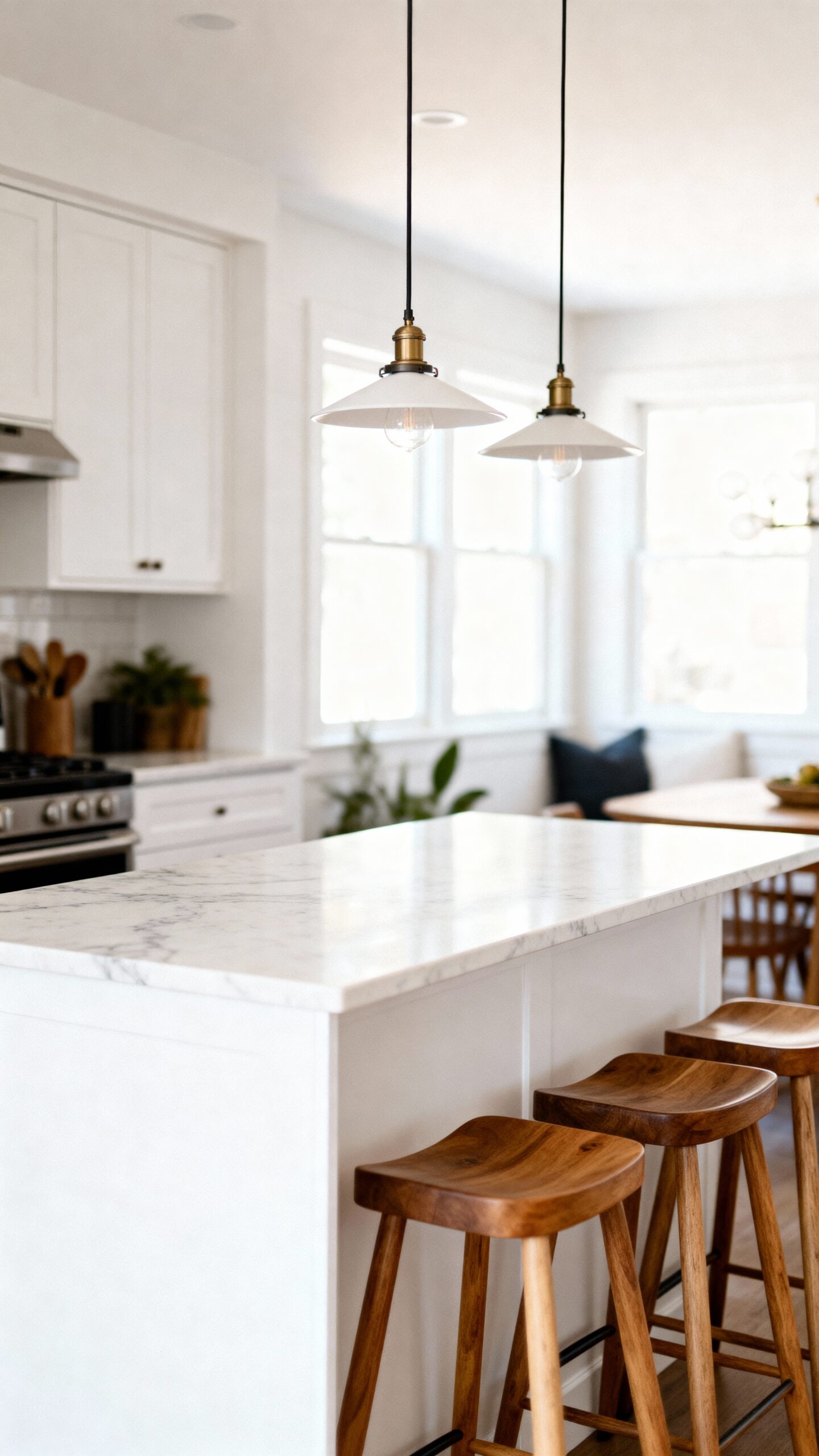 multifunctional kitchen island dining space