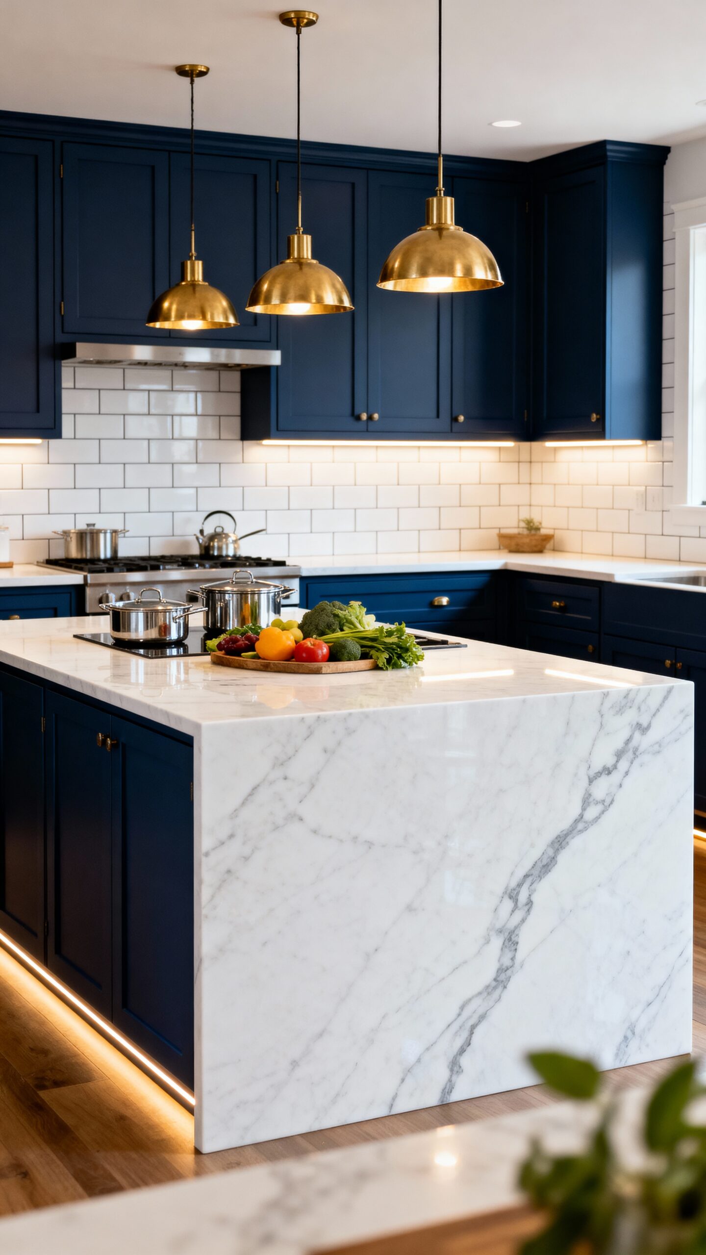 multifunctional kitchen zones with adaptable lighting