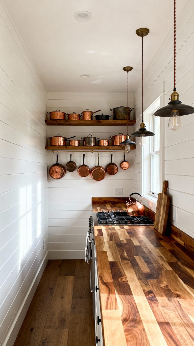 narrow farmhouse galley kitchen ideas