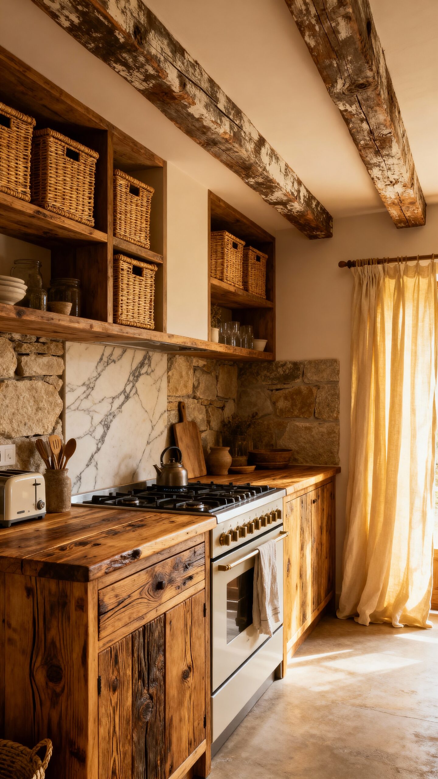 natural materials farmhouse aesthetic