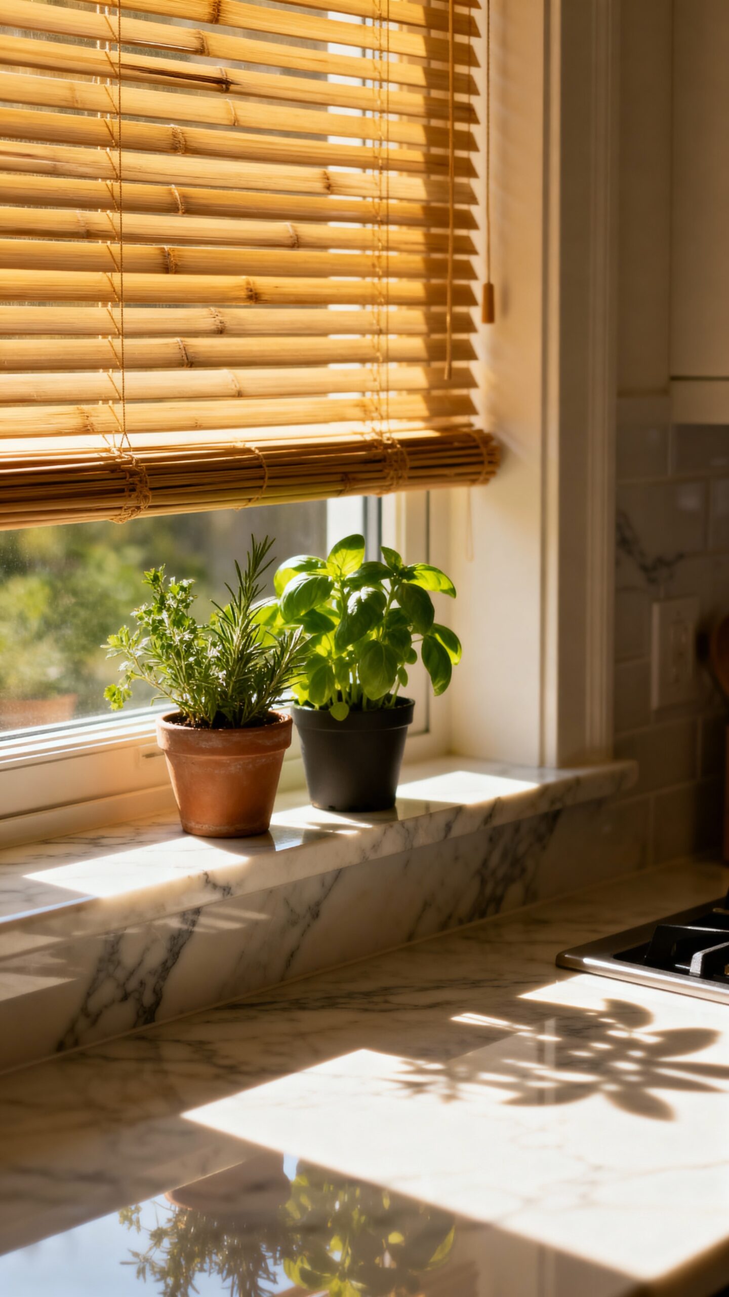 natural texture bamboo blinds
