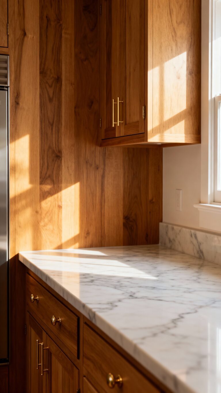 natural wood kitchen cabinets