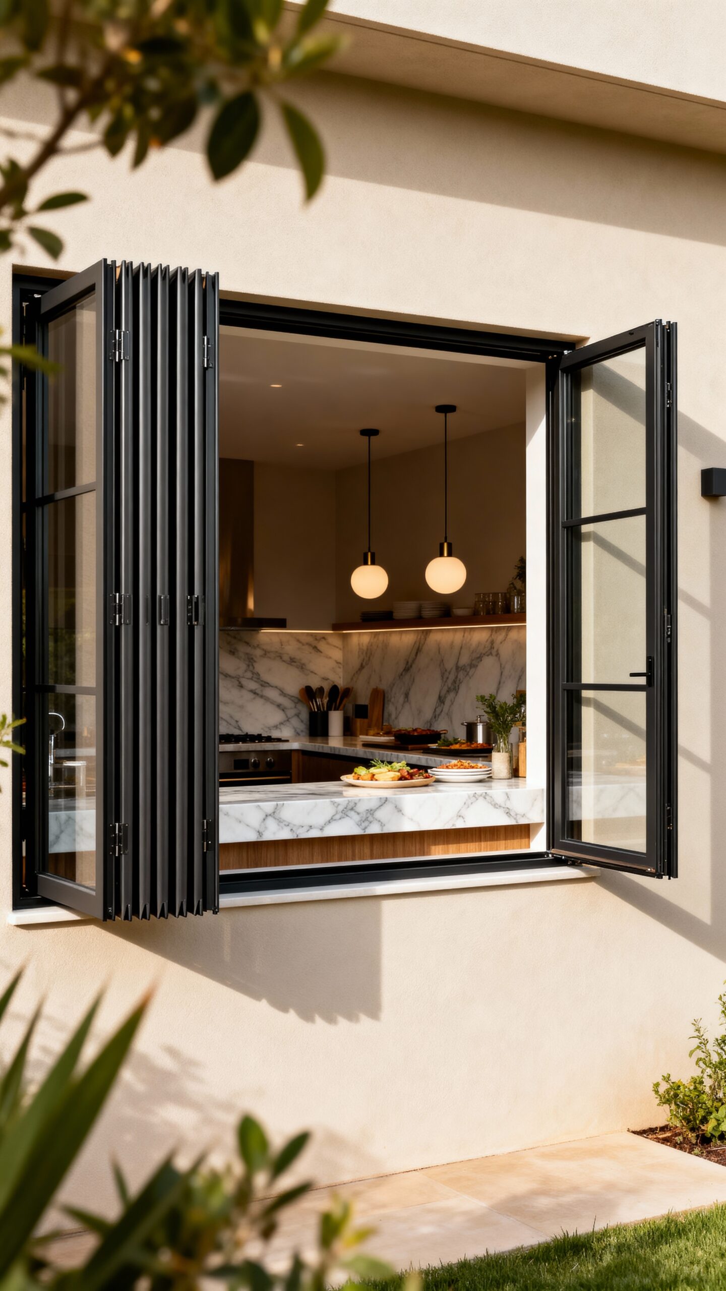 open air kitchen connection