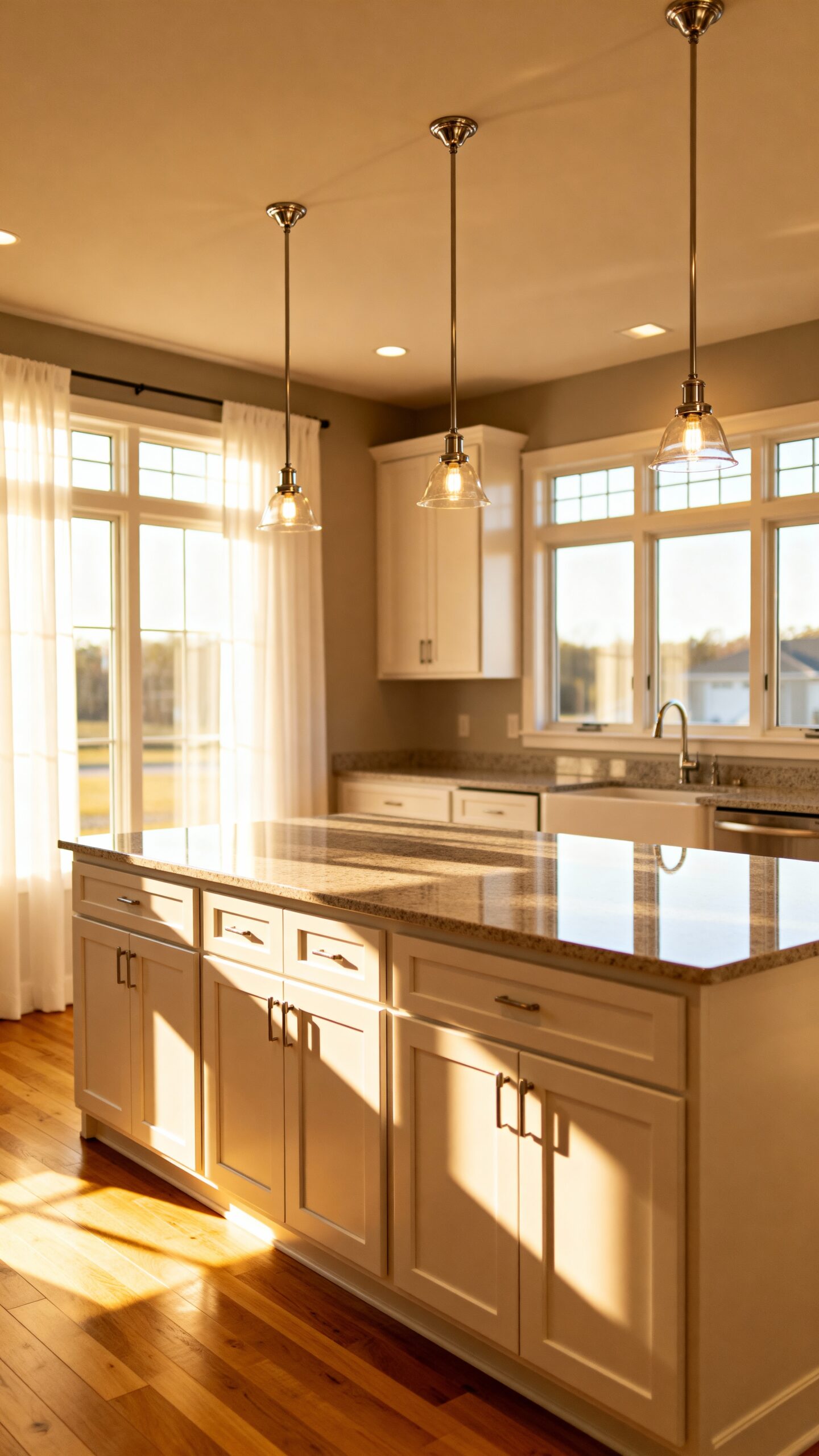 open light reflecting basement flooring