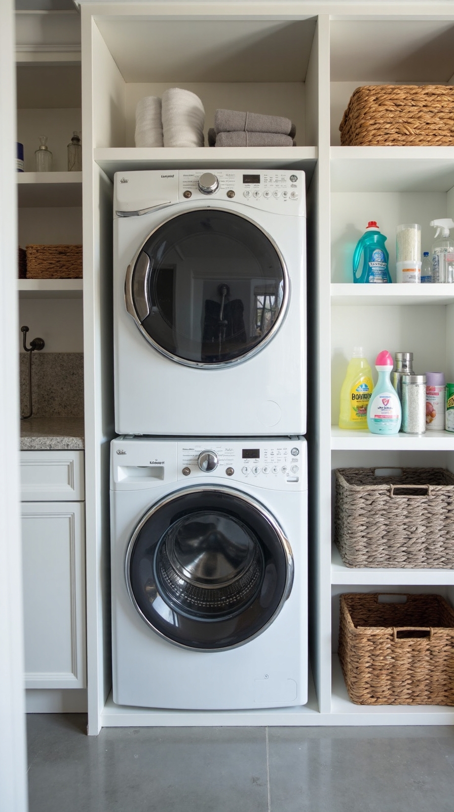 optimizing laundry room storage solutions