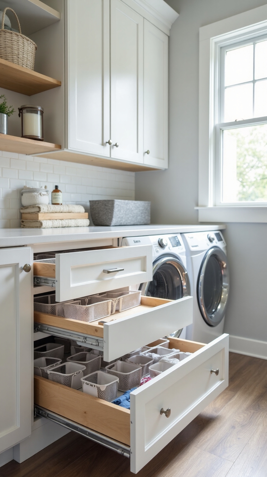 organized accessible efficient laundry storage solutions