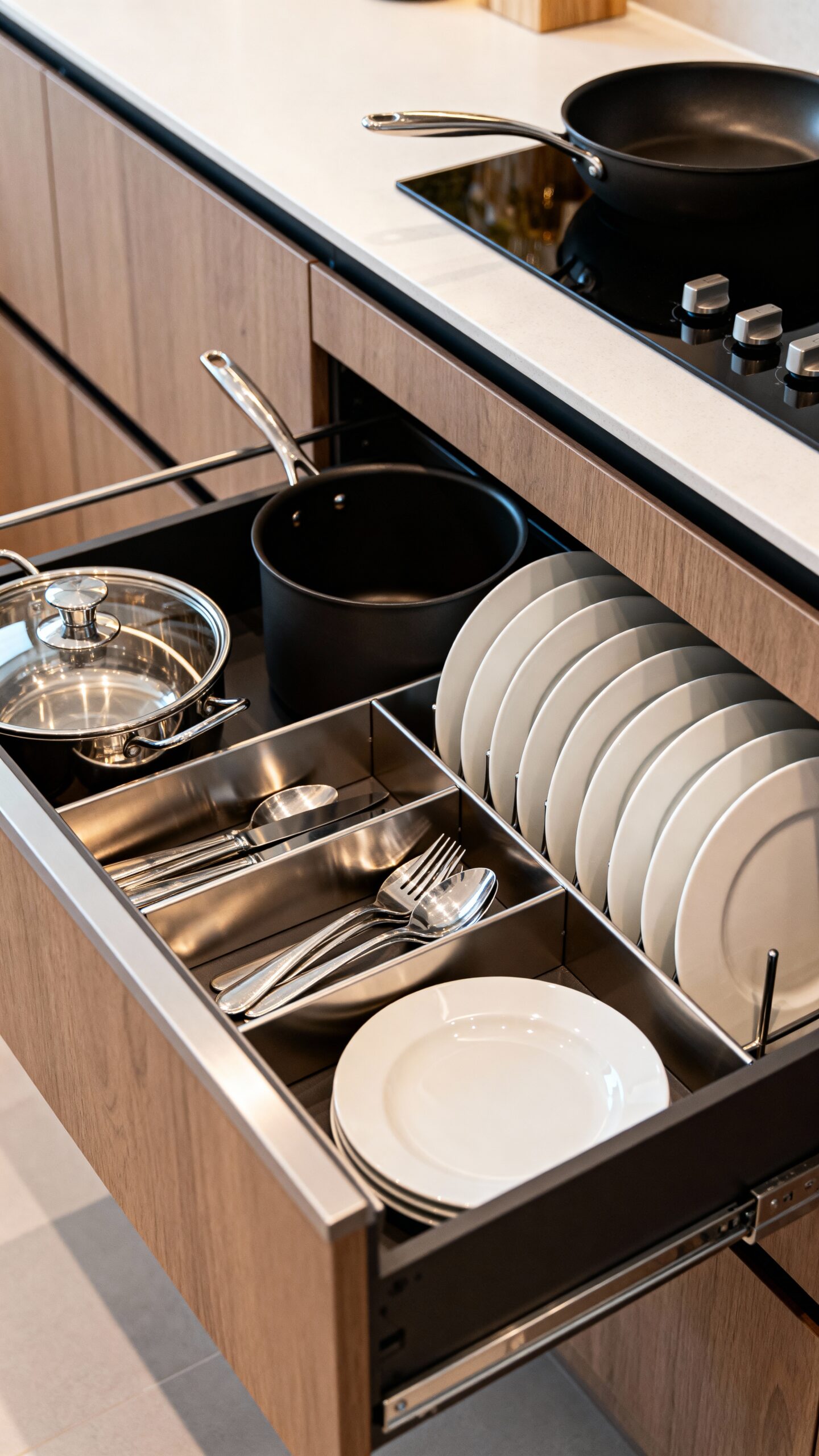 organized storage customizable drawers maximized space