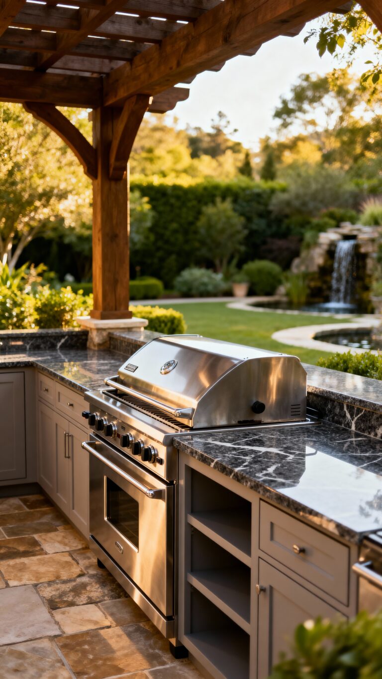 outdoor kitchen layout optimization ideas