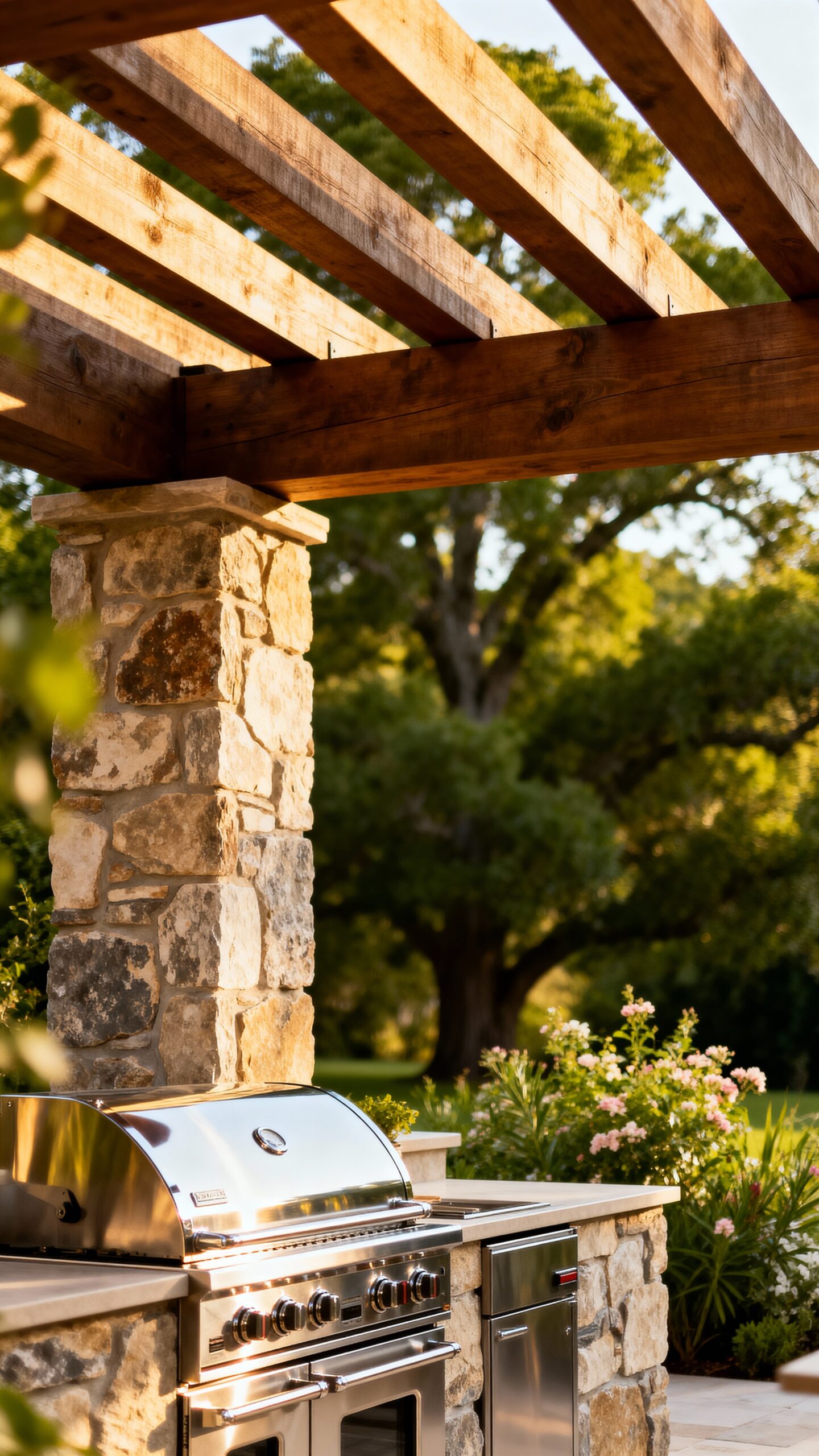 outdoor kitchen wall enhancement ideas