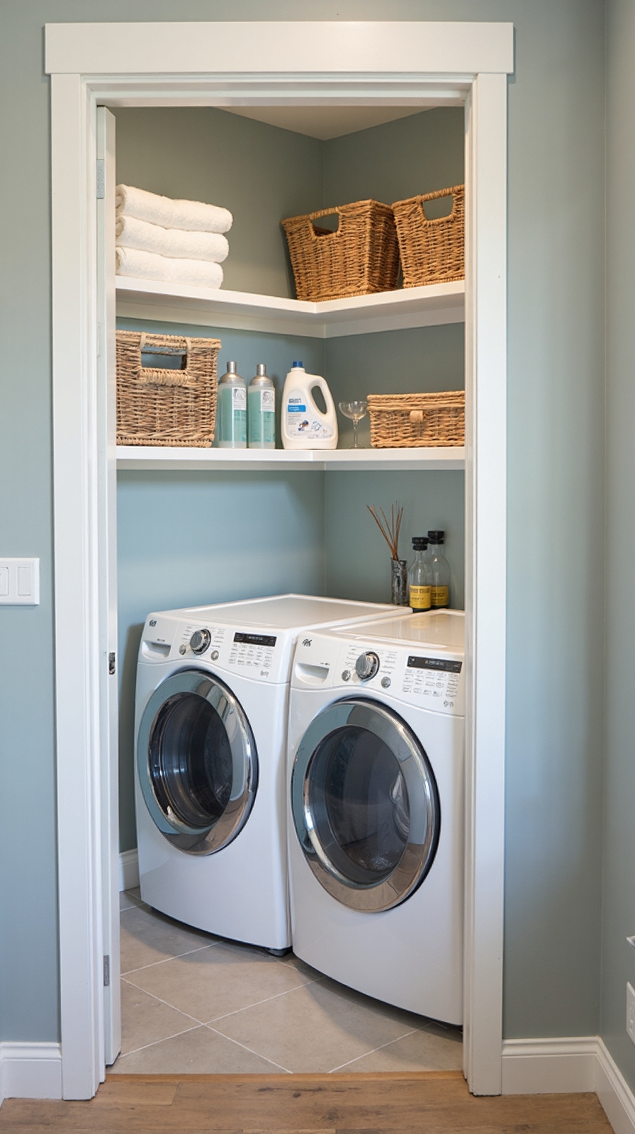 overhead door frame storage solution