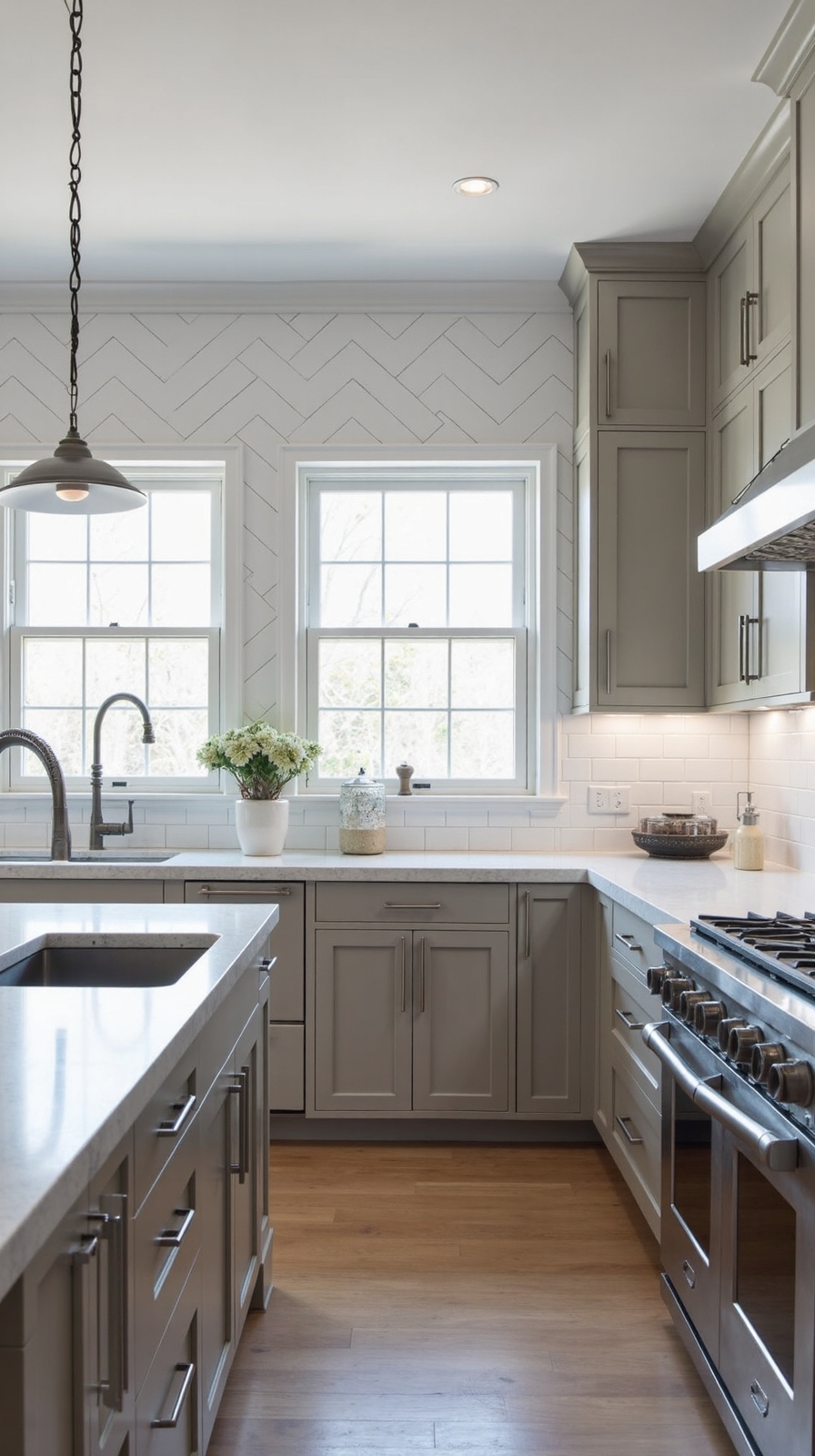 oversized subway tiles transform kitchen aesthetics