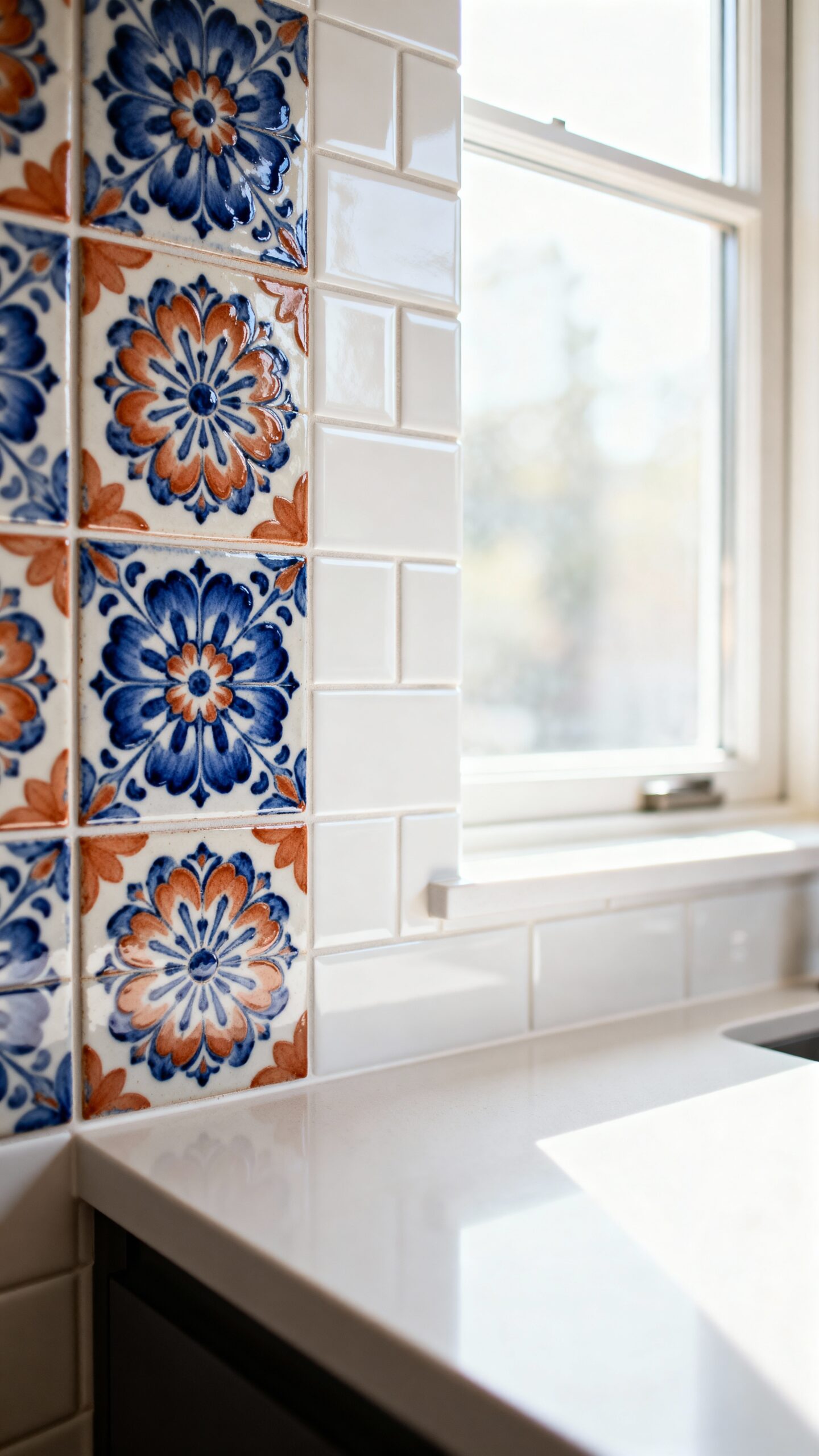 personalized artistic kitchen backsplash tiles