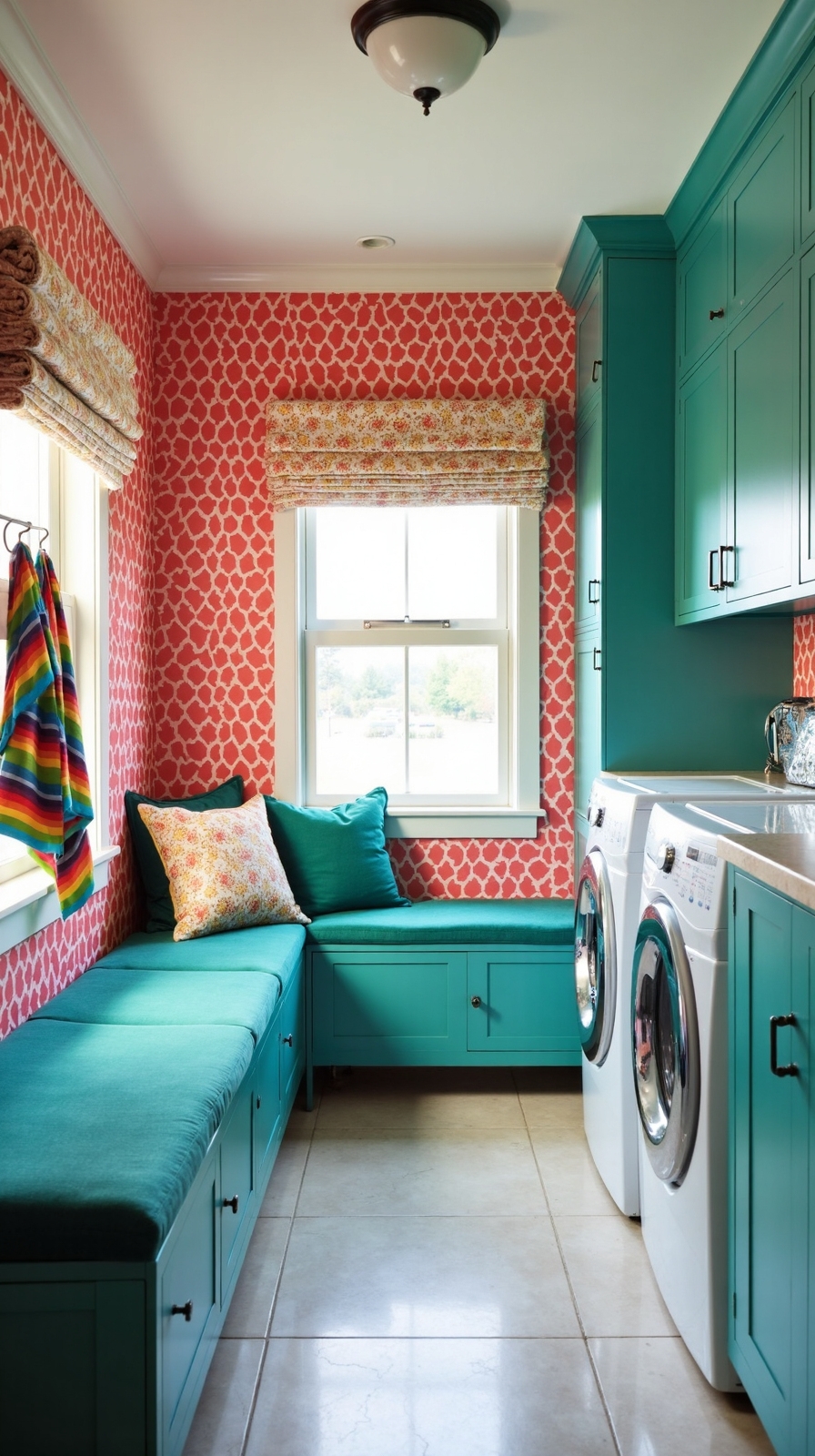 personalized laundry room textile accents