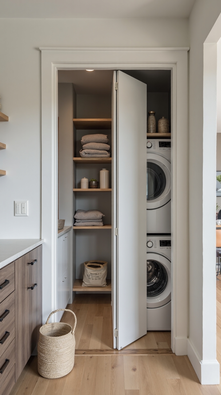 pocket door installation maximizes floor space