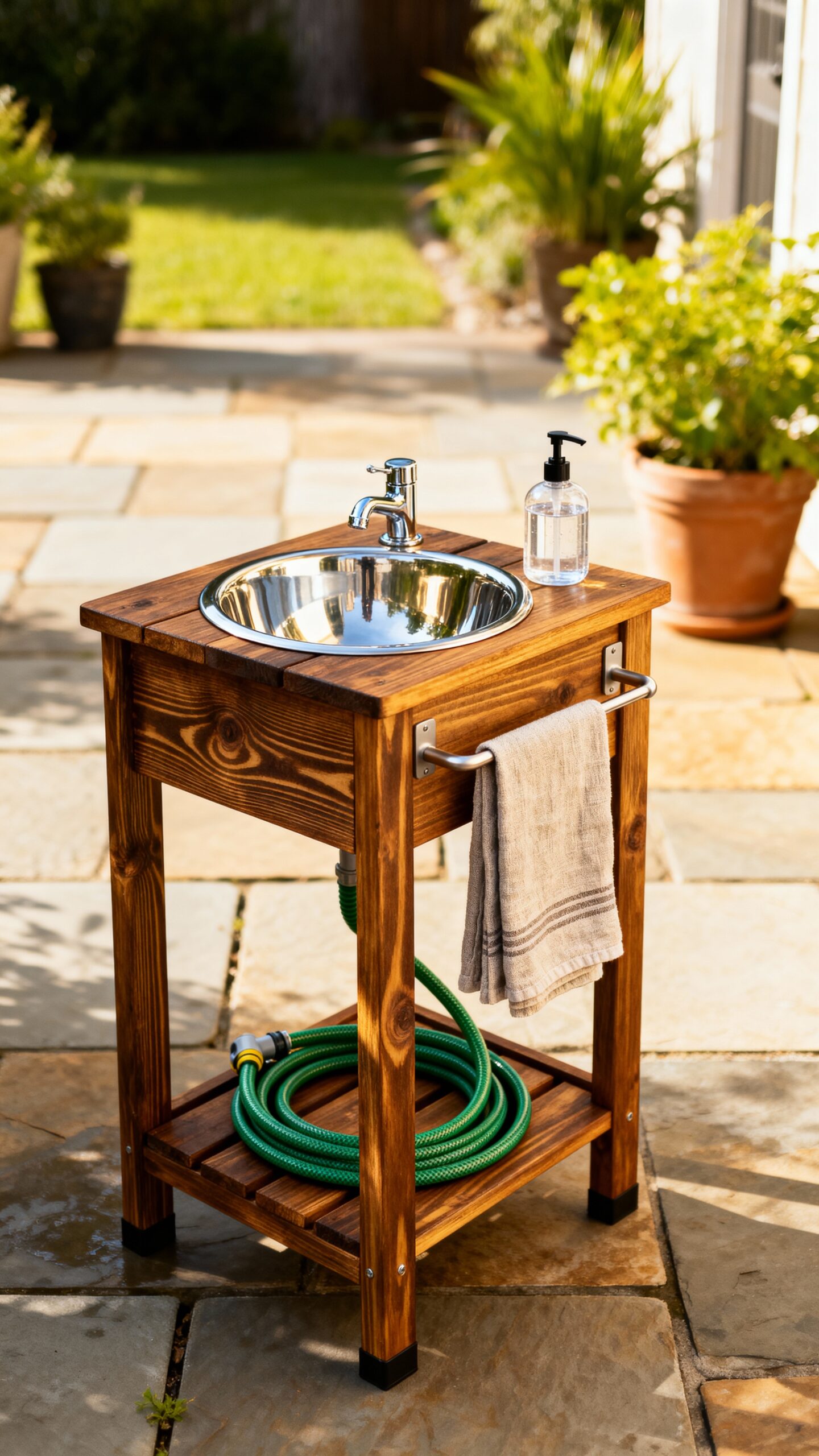 portable outdoor kitchen sink station