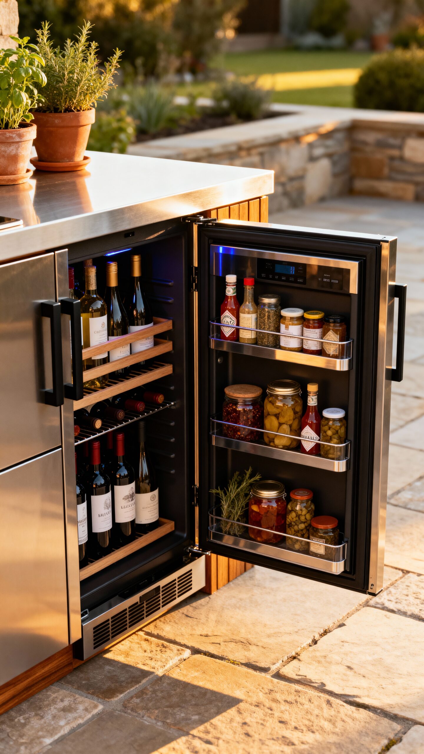 protect temperature sensitive culinary supplies outdoors