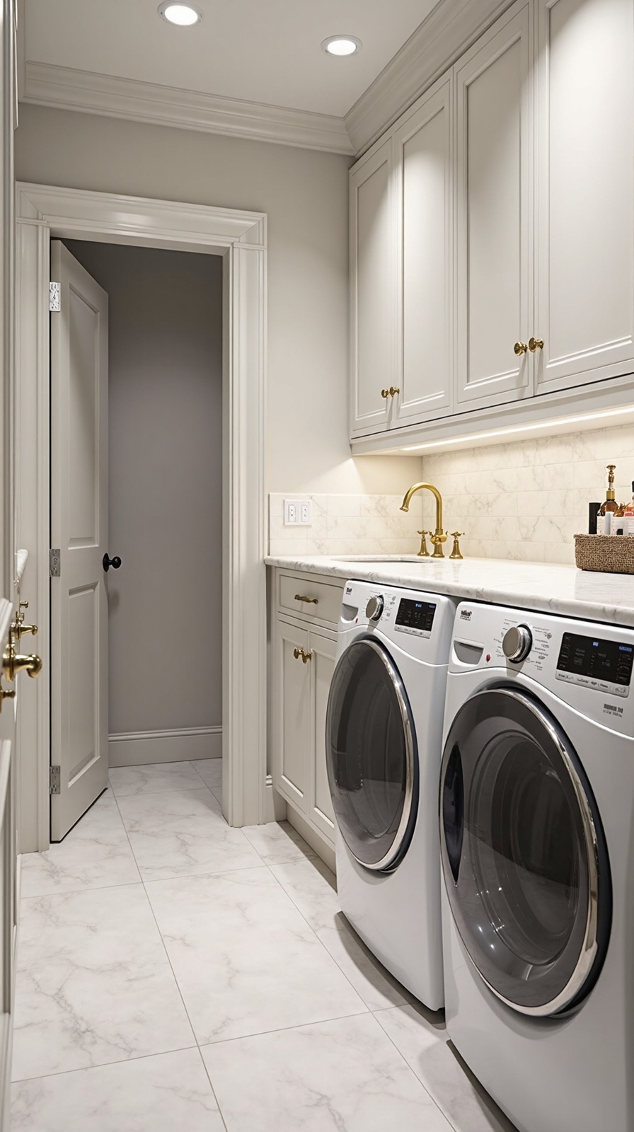 refined laundry room luxury lavish