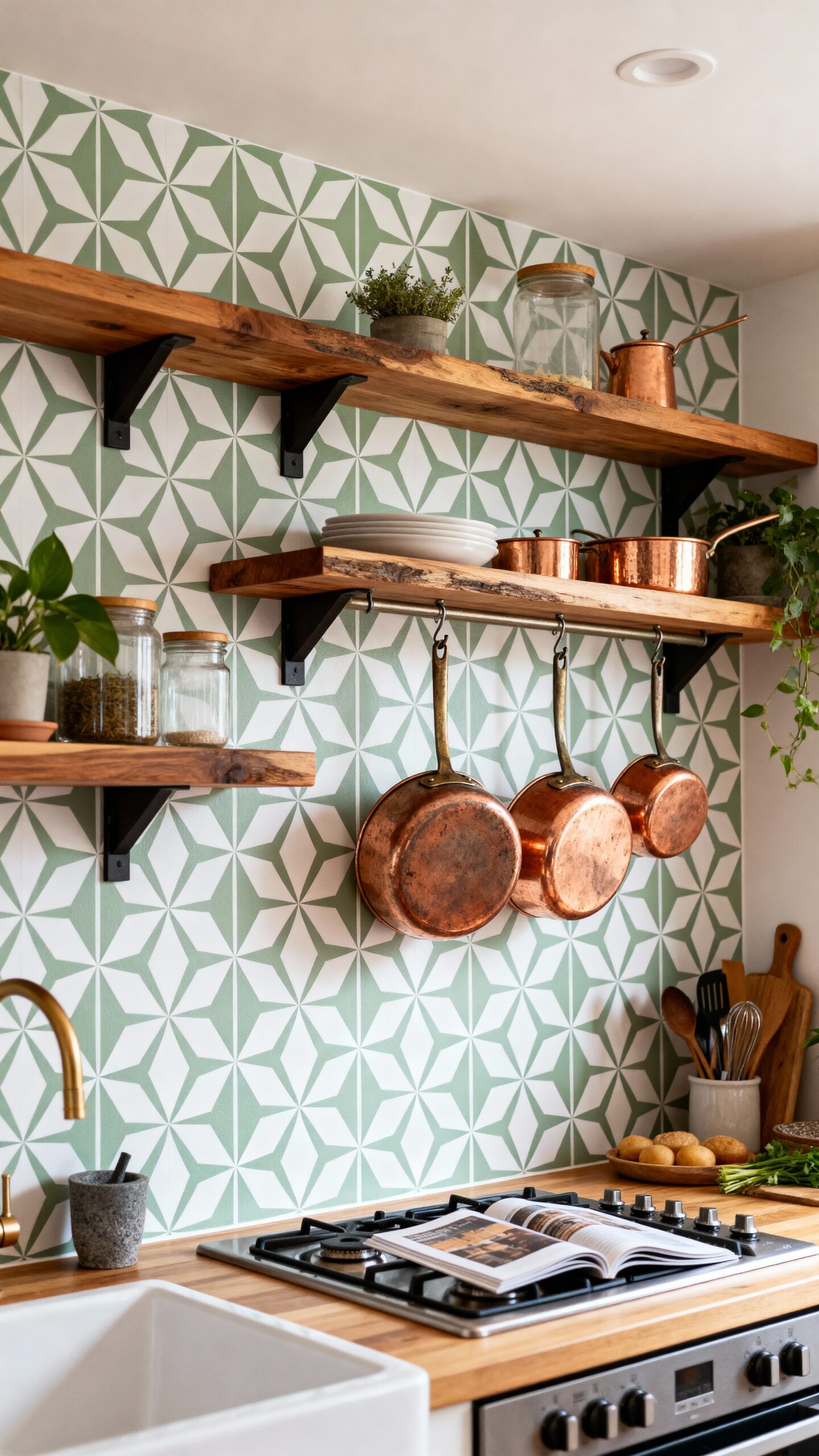 rental friendly stylish removable kitchen updates