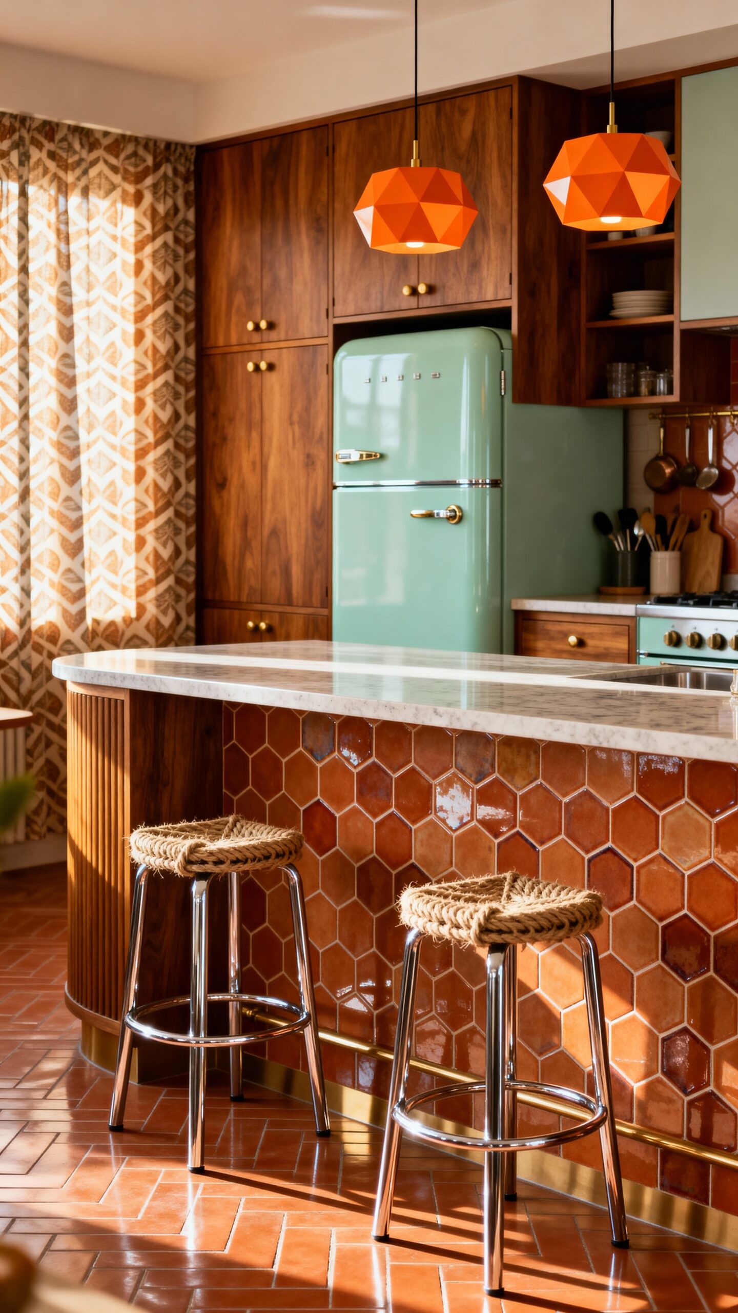 retro kitchen design sophistication