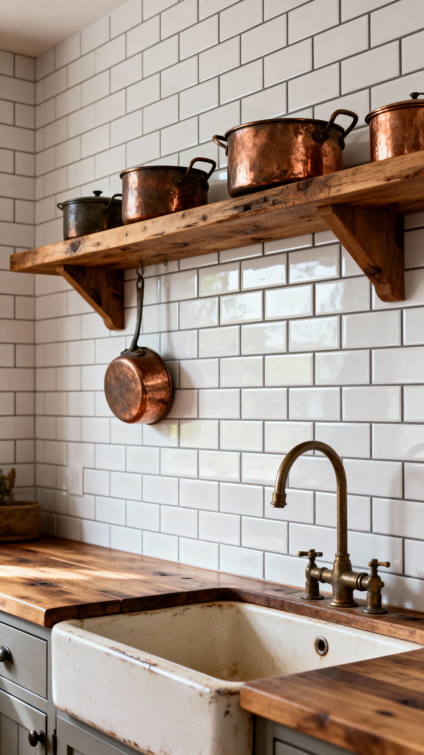 rustic affordable textured coordinated backsplash design