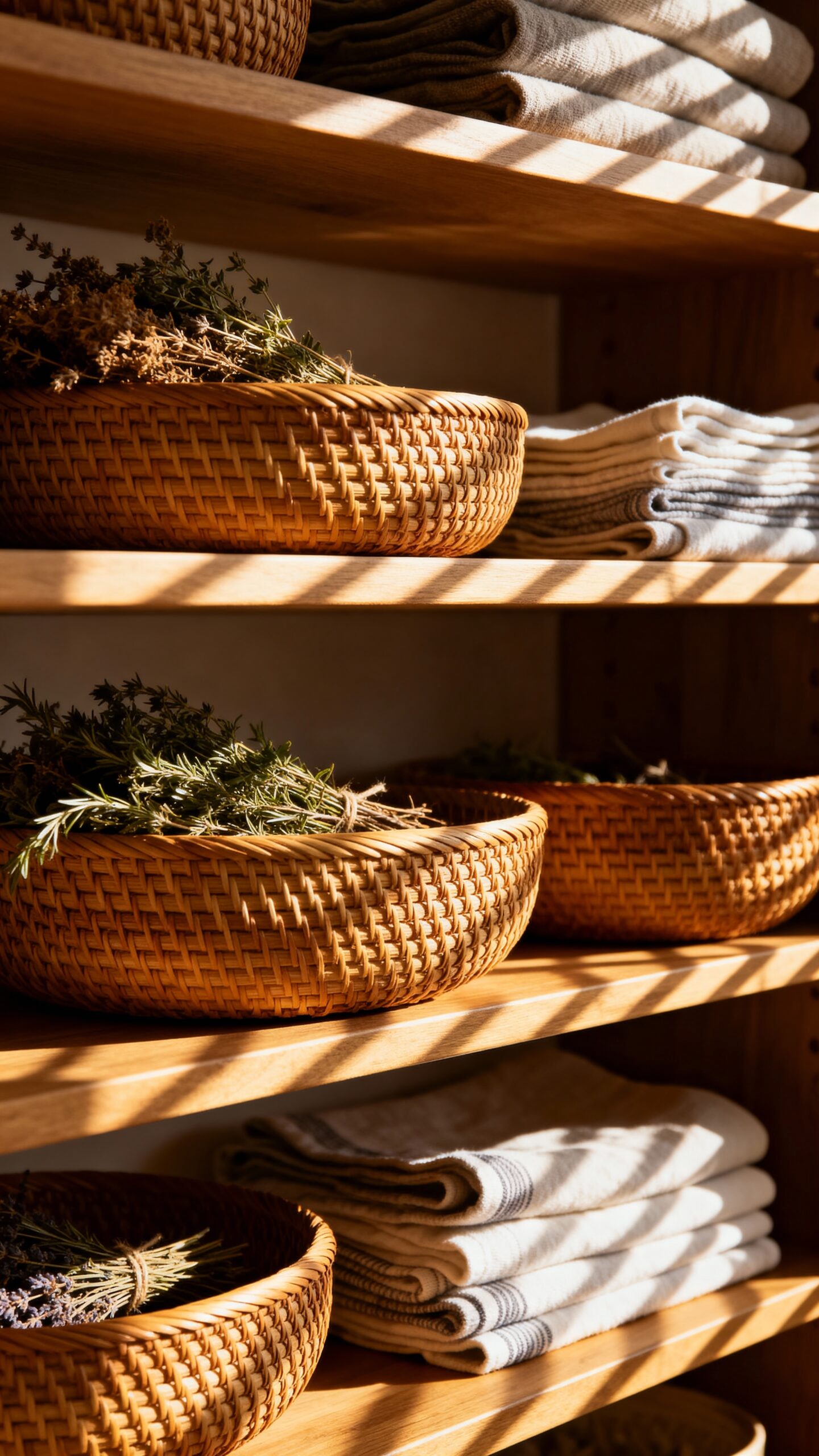 rustic boho kitchen storage solutions
