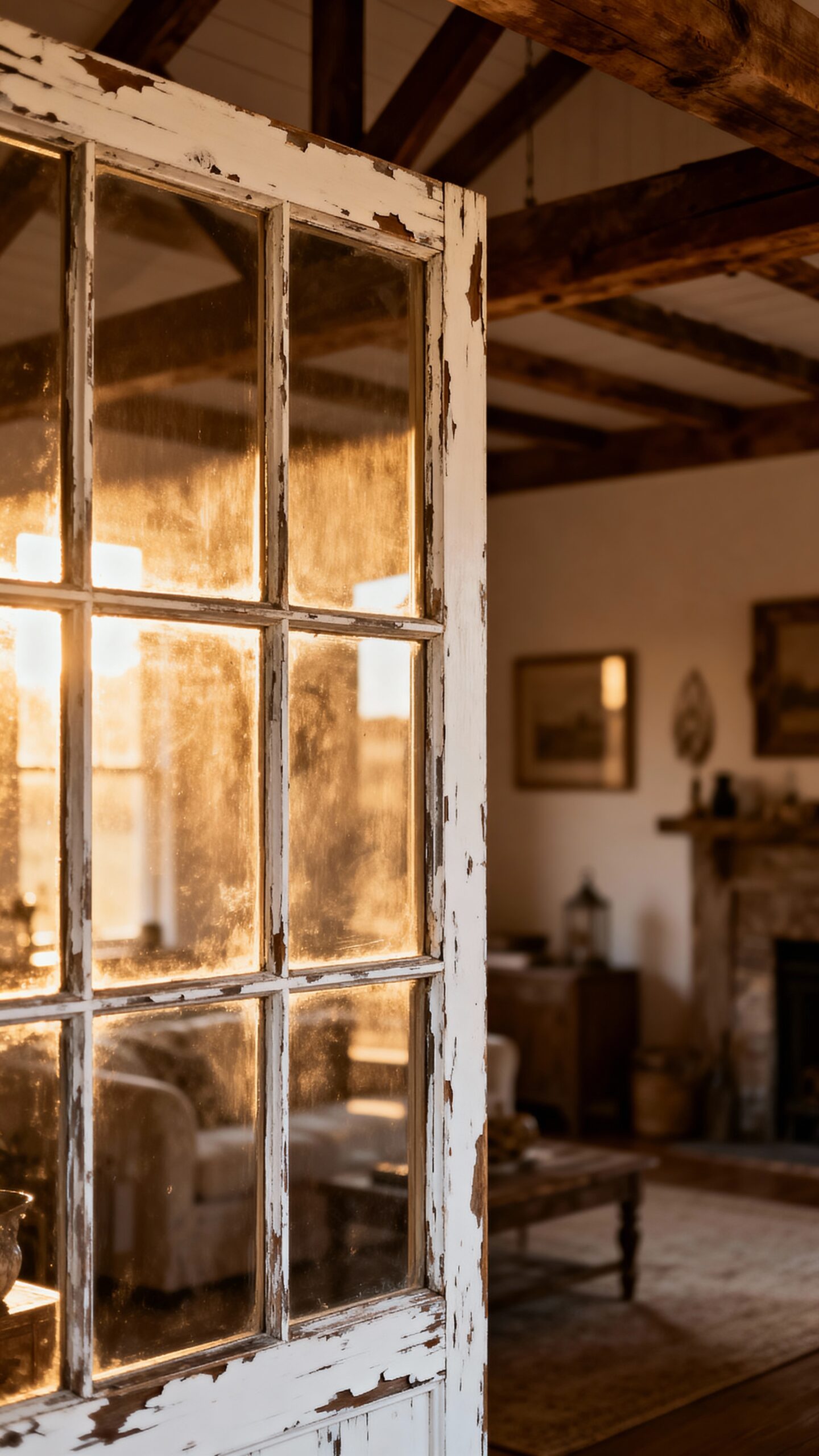 rustic charm functional partitions visual flow antique appeal