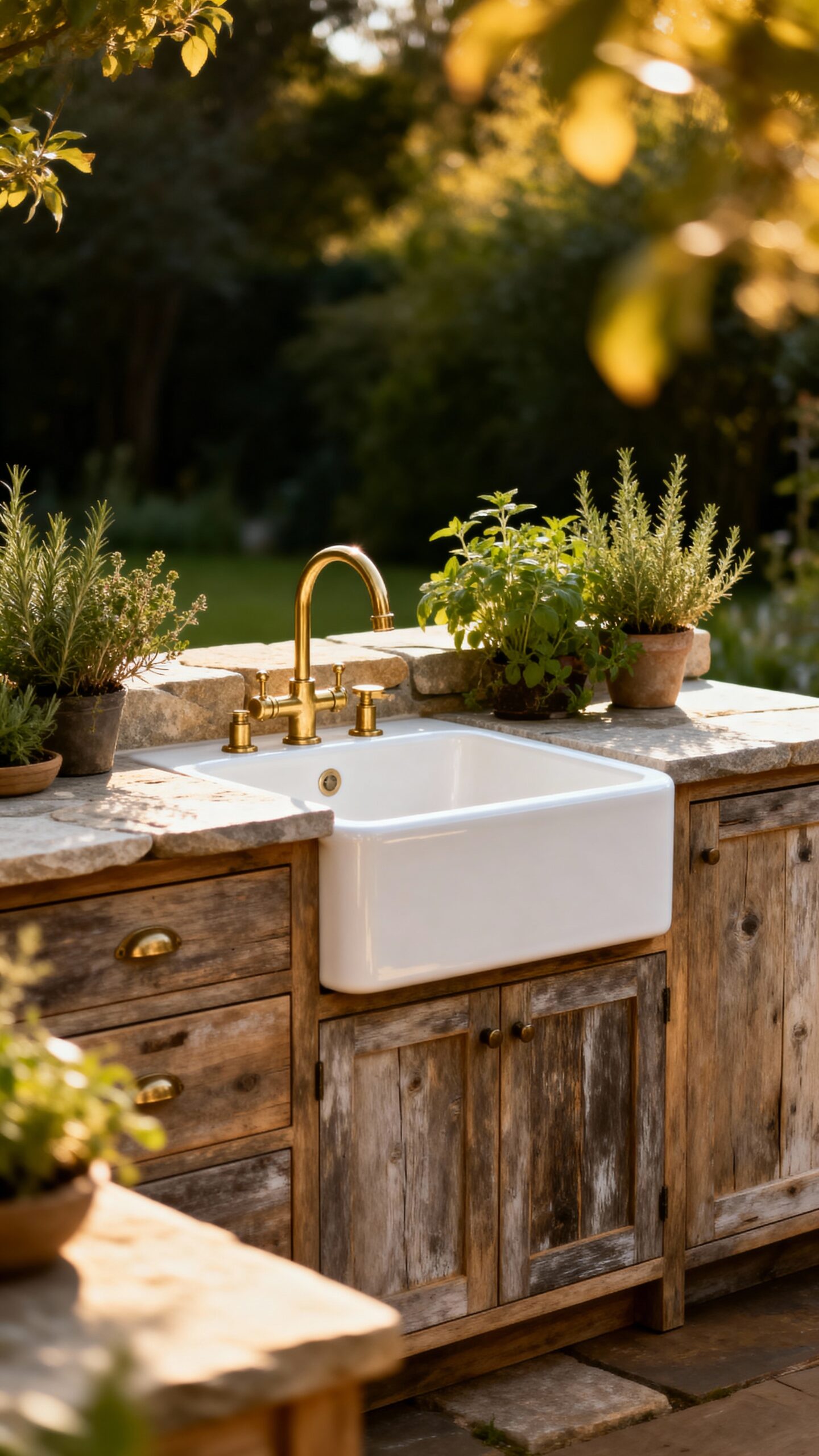 rustic charm outdoor kitchen essential