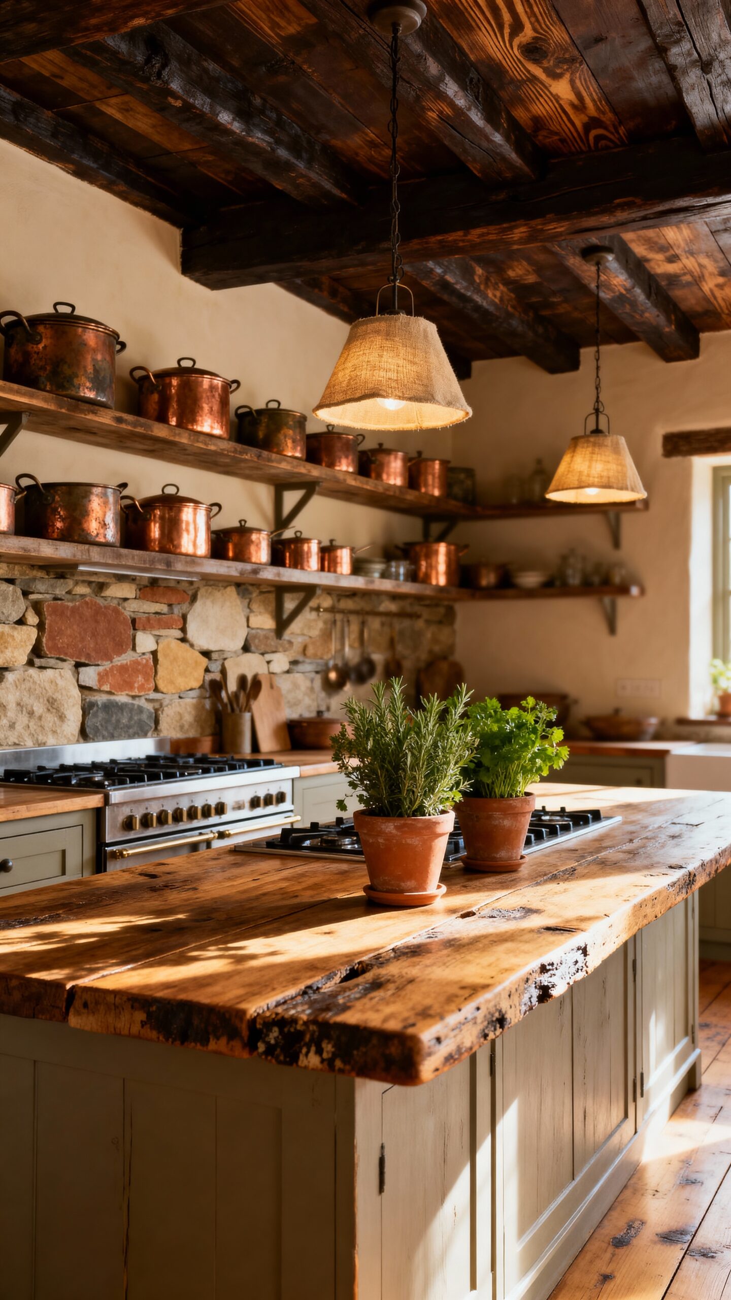 rustic cottage kitchen decor elements