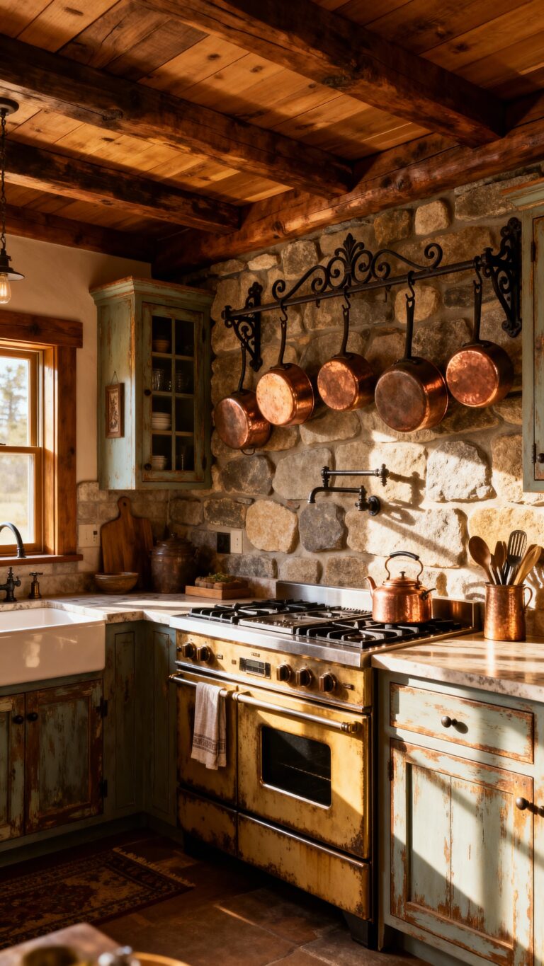 rustic country kitchen design ideas