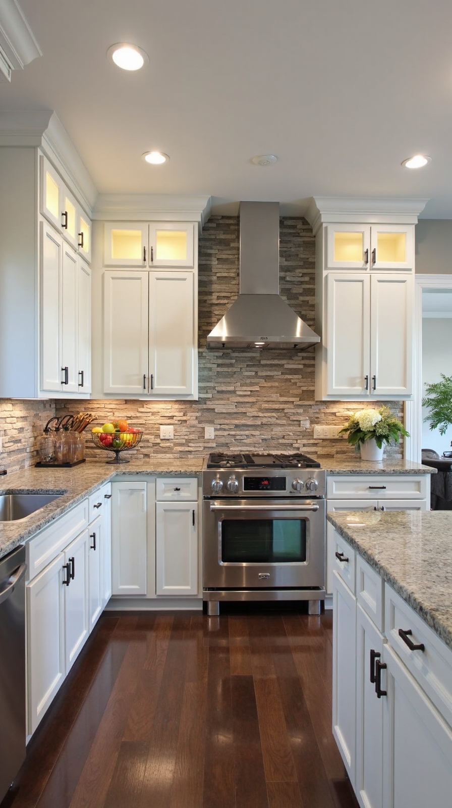 rustic dimensional textured stone backsplash panels