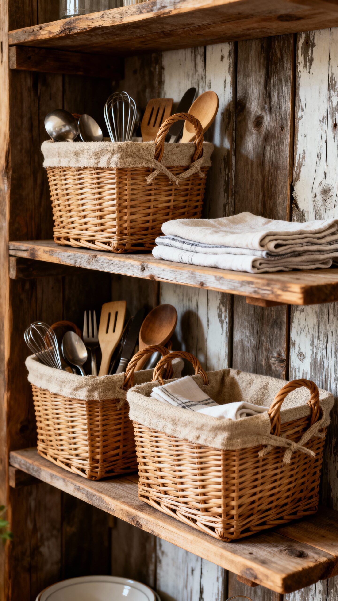 rustic farmhouse breathable customizable storage