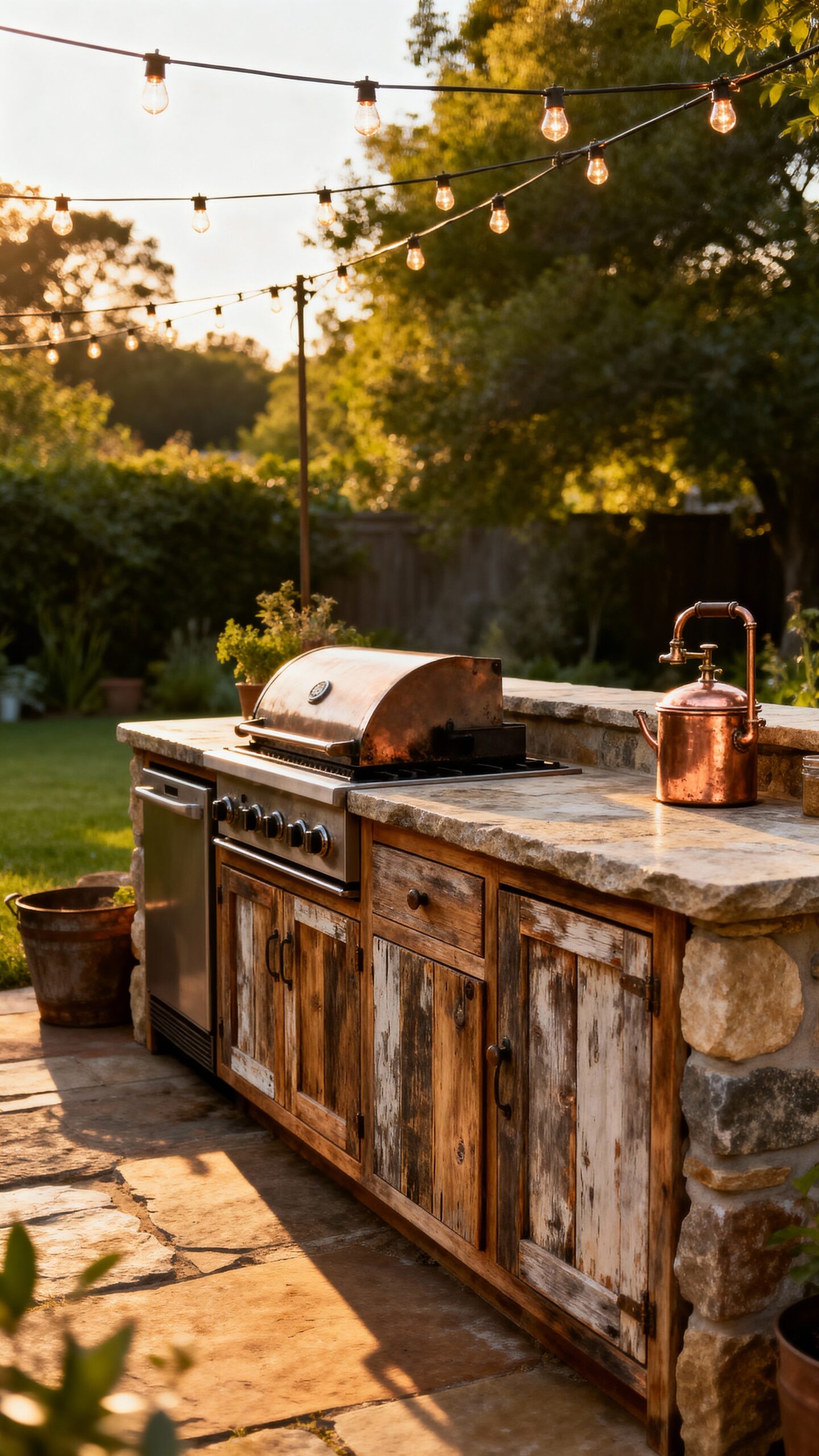 rustic farmhouse charm with reclaimed wood