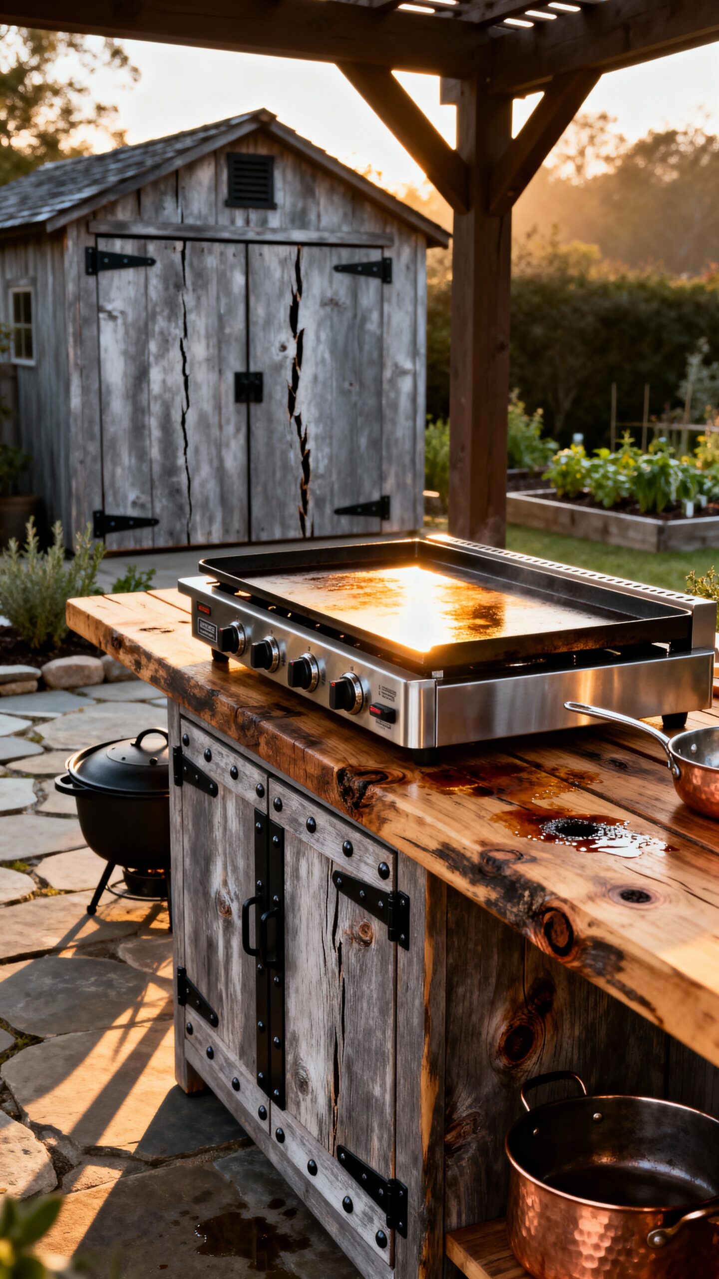 rustic farmhouse industrial chic aesthetic